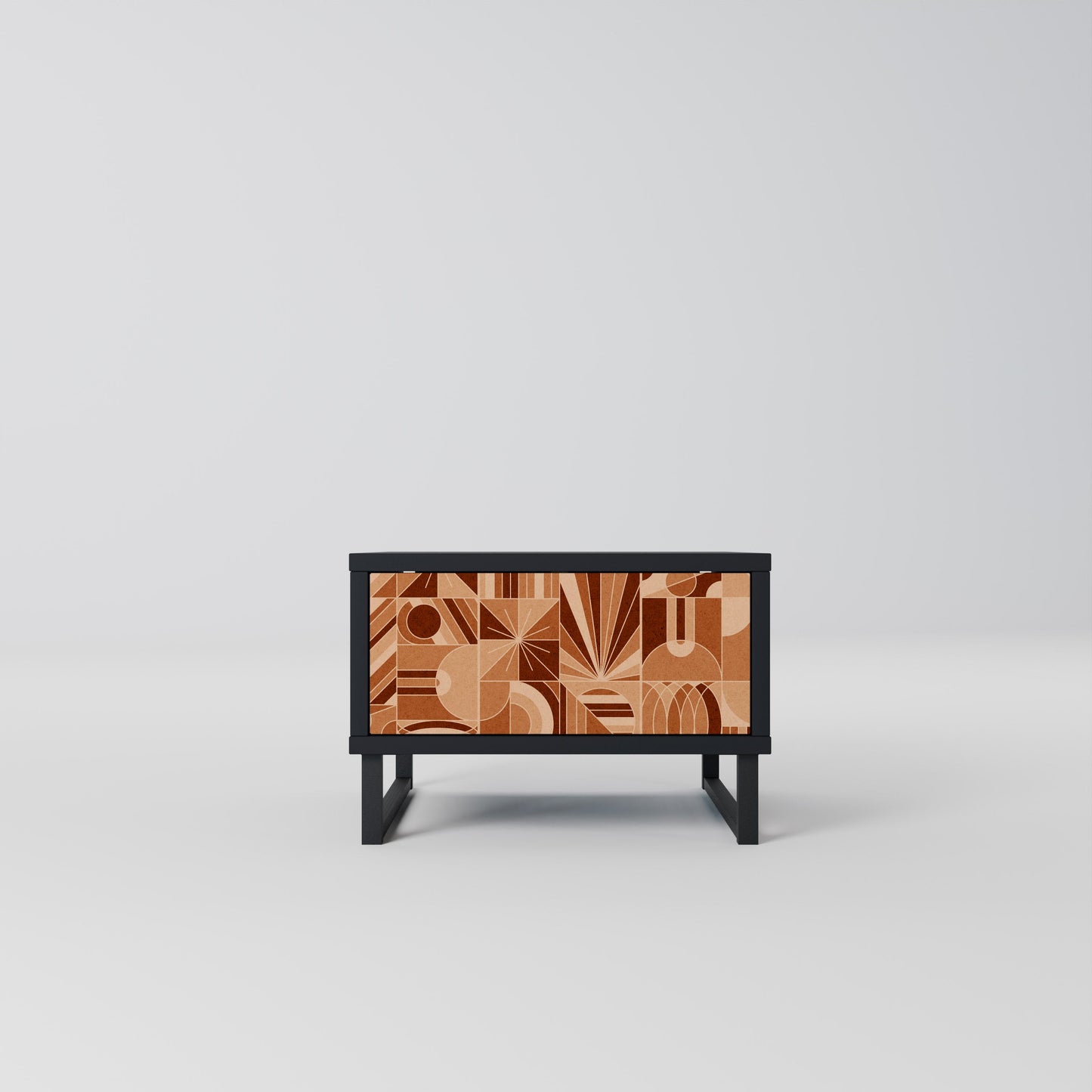 PRISM MOSAIC Nightstand in Black Finish