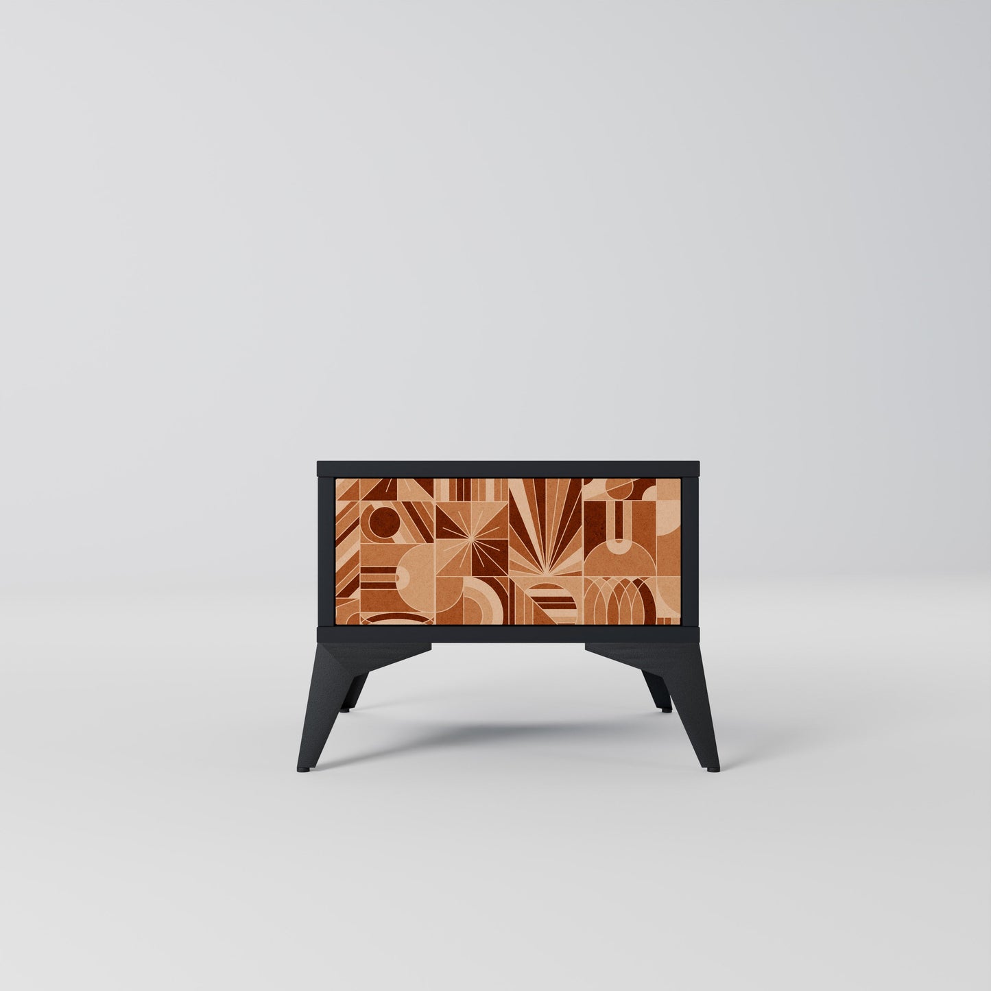 PRISM MOSAIC Nightstand in Black Finish