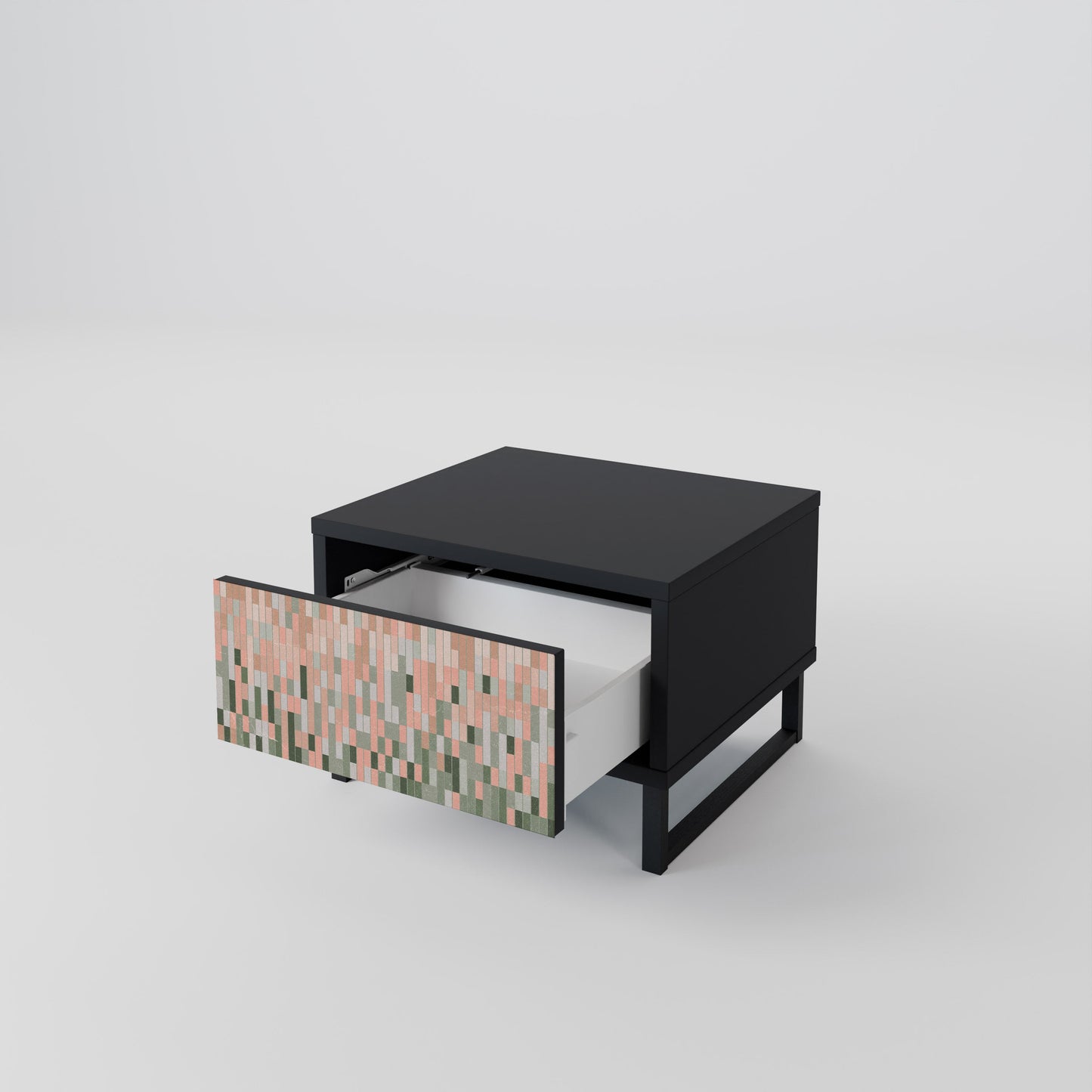 BUILDING THE FUTURE Nightstand in Black Finish