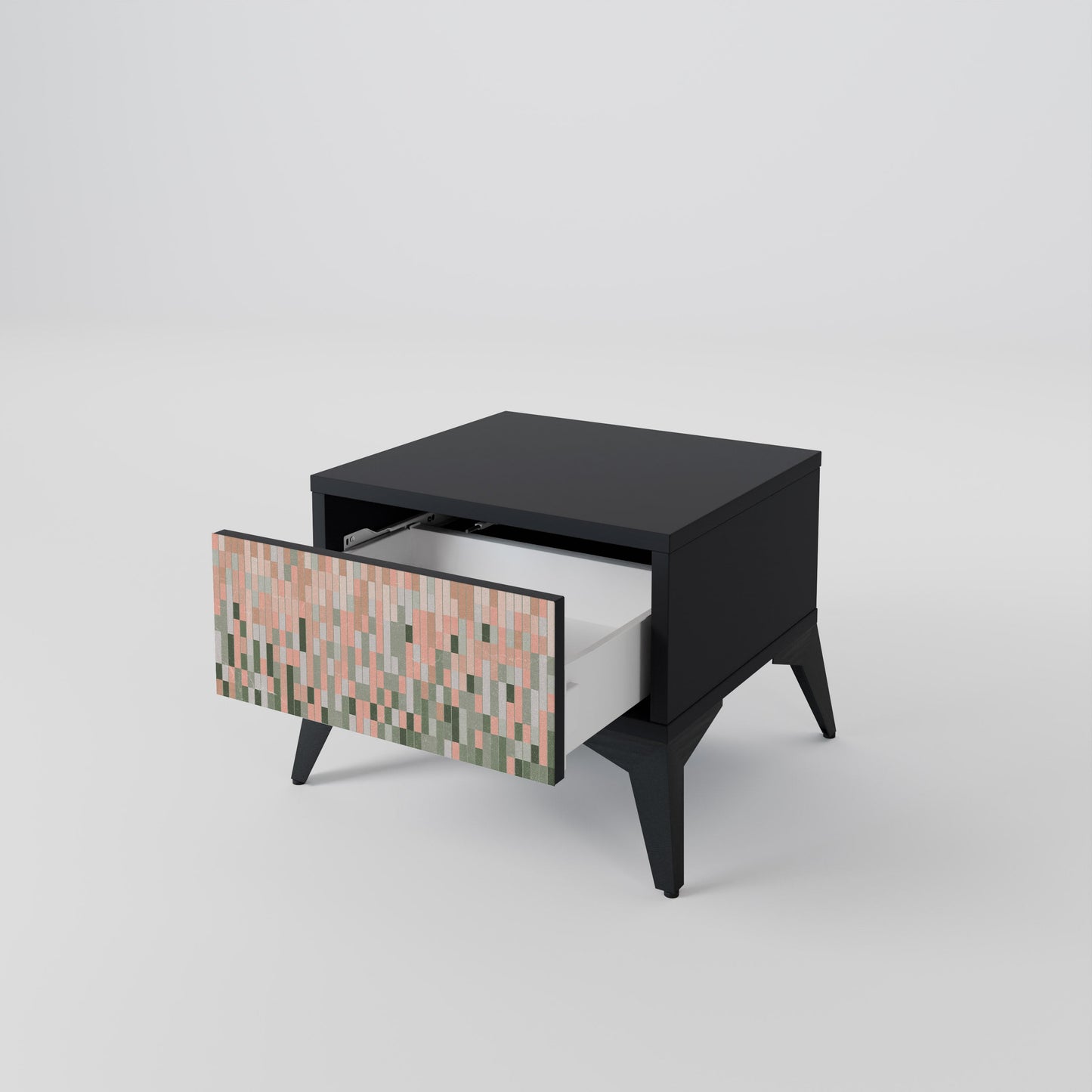 BUILDING THE FUTURE Nightstand in Black Finish