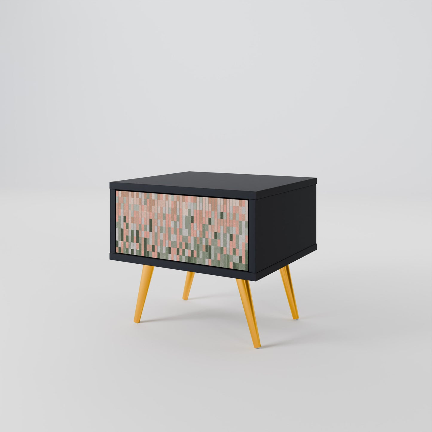 BUILDING THE FUTURE Nightstand in Black Finish