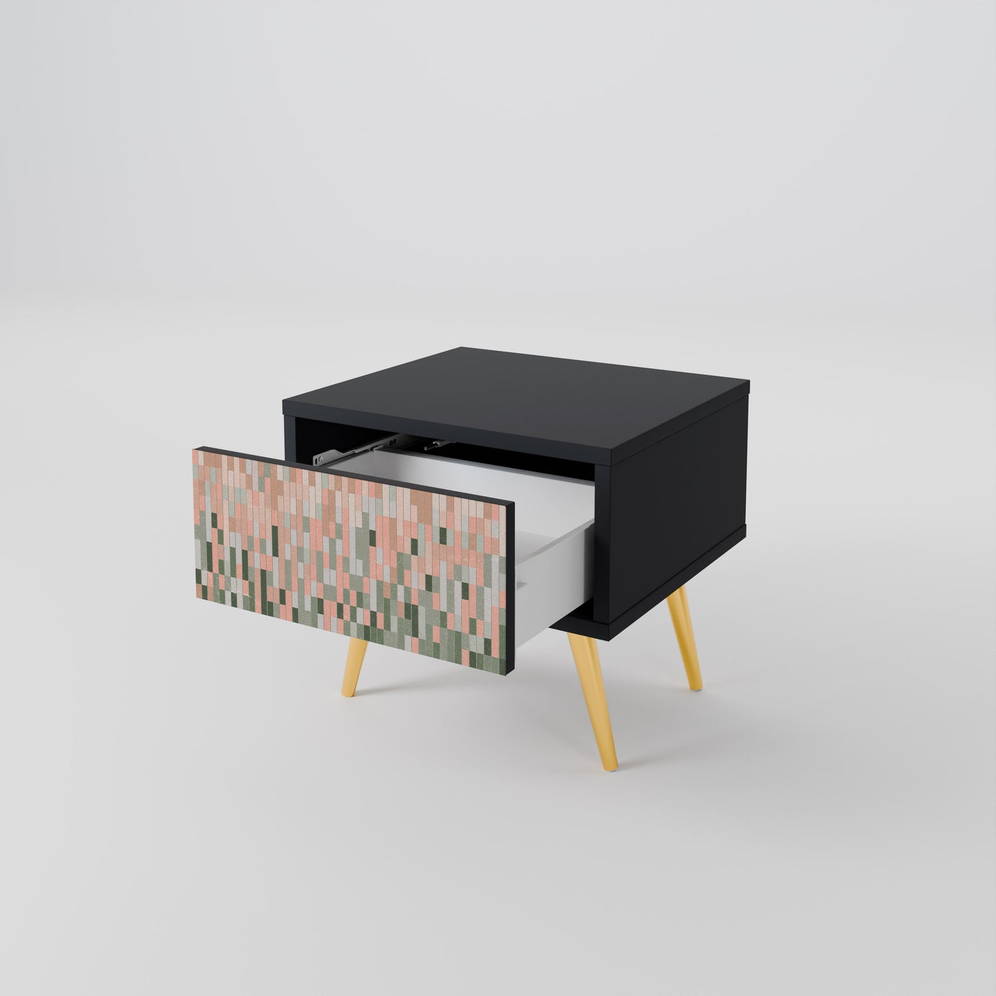 BUILDING THE FUTURE Nightstand in Black Finish