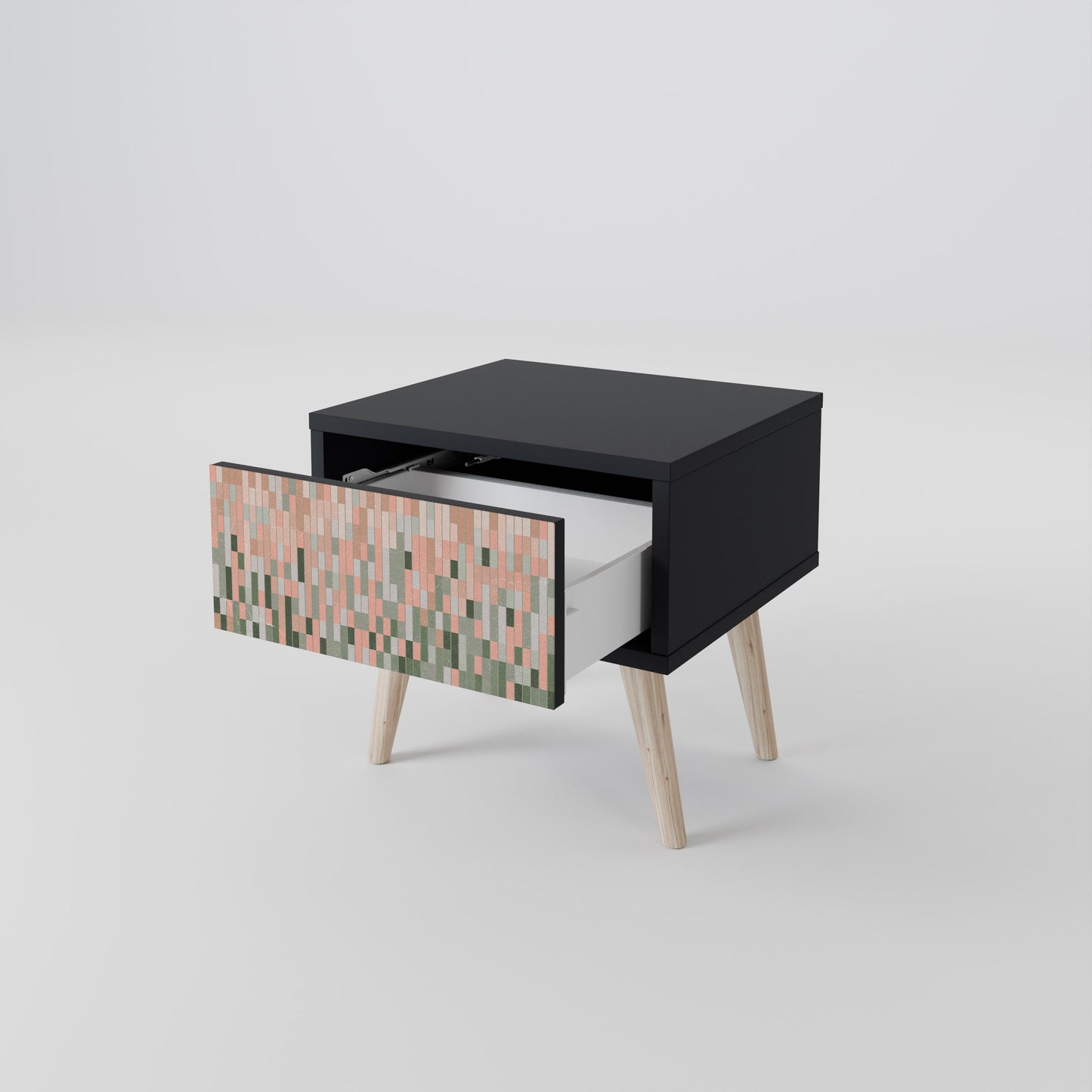 BUILDING THE FUTURE Nightstand in Black Finish