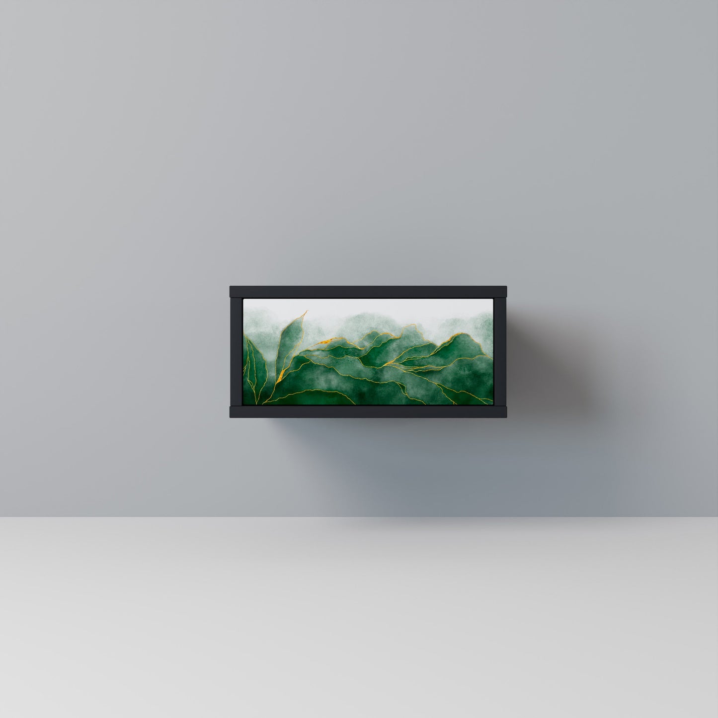 EXPENSIVE NATURE Nightstand in Black Finish