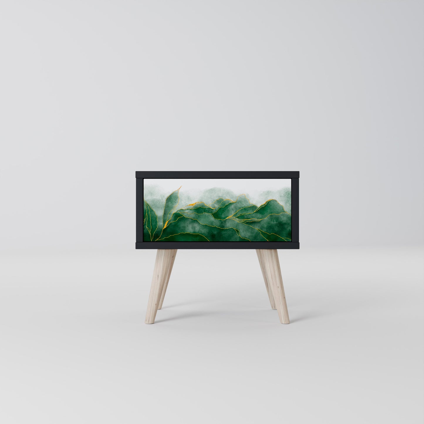 Comodino EXPENSIVE NATURE in finitura nera