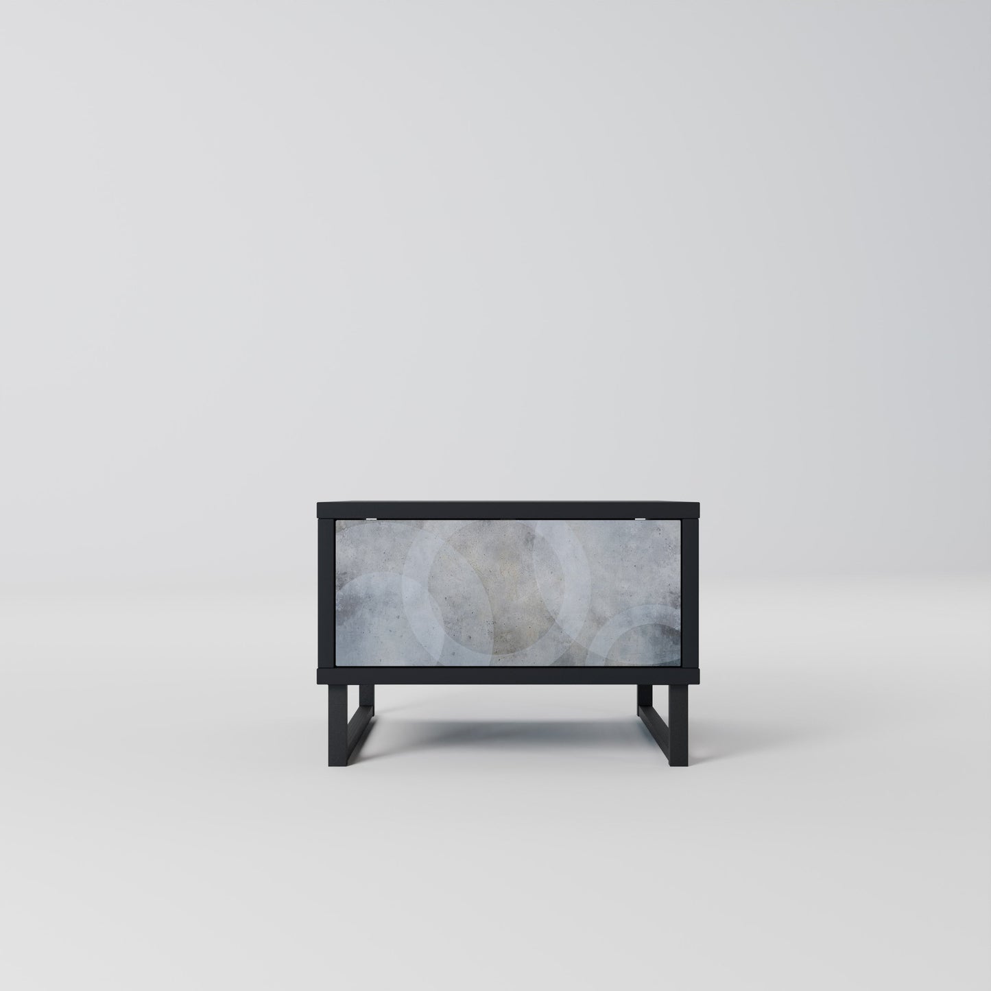 MUTED ARC Nightstand in Black Finish
