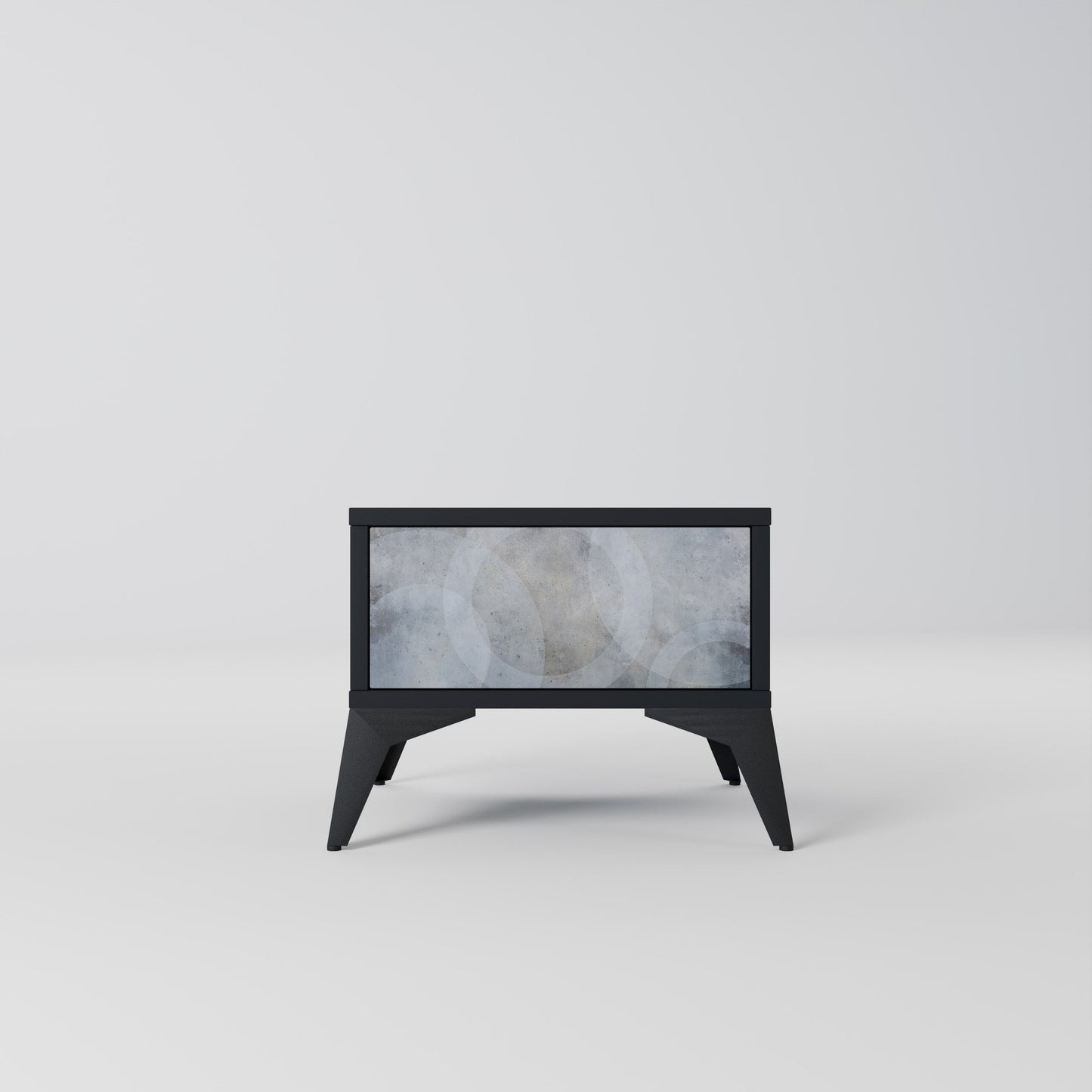 MUTED ARC Nightstand in Black Finish