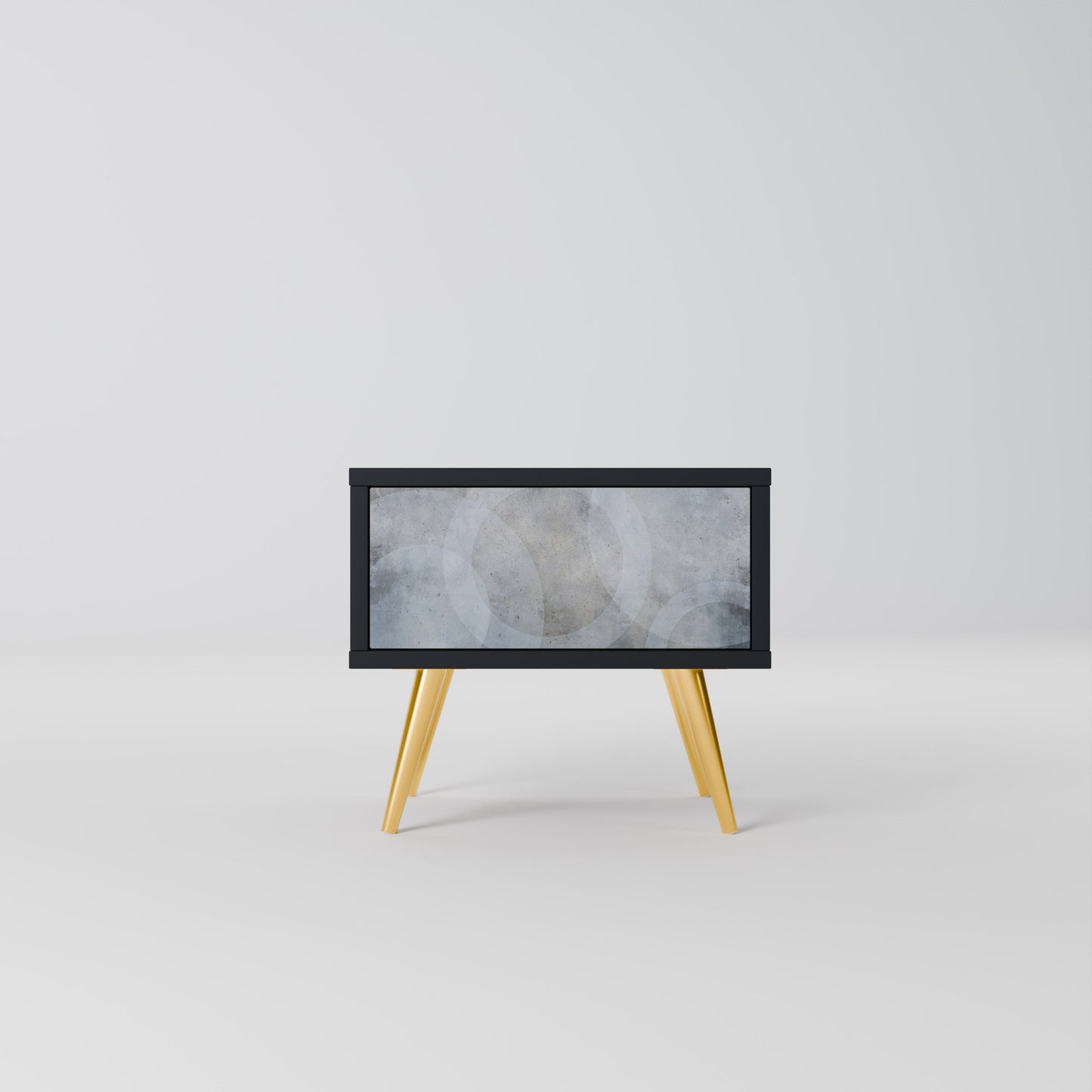 MUTED ARC Nightstand in Black Finish