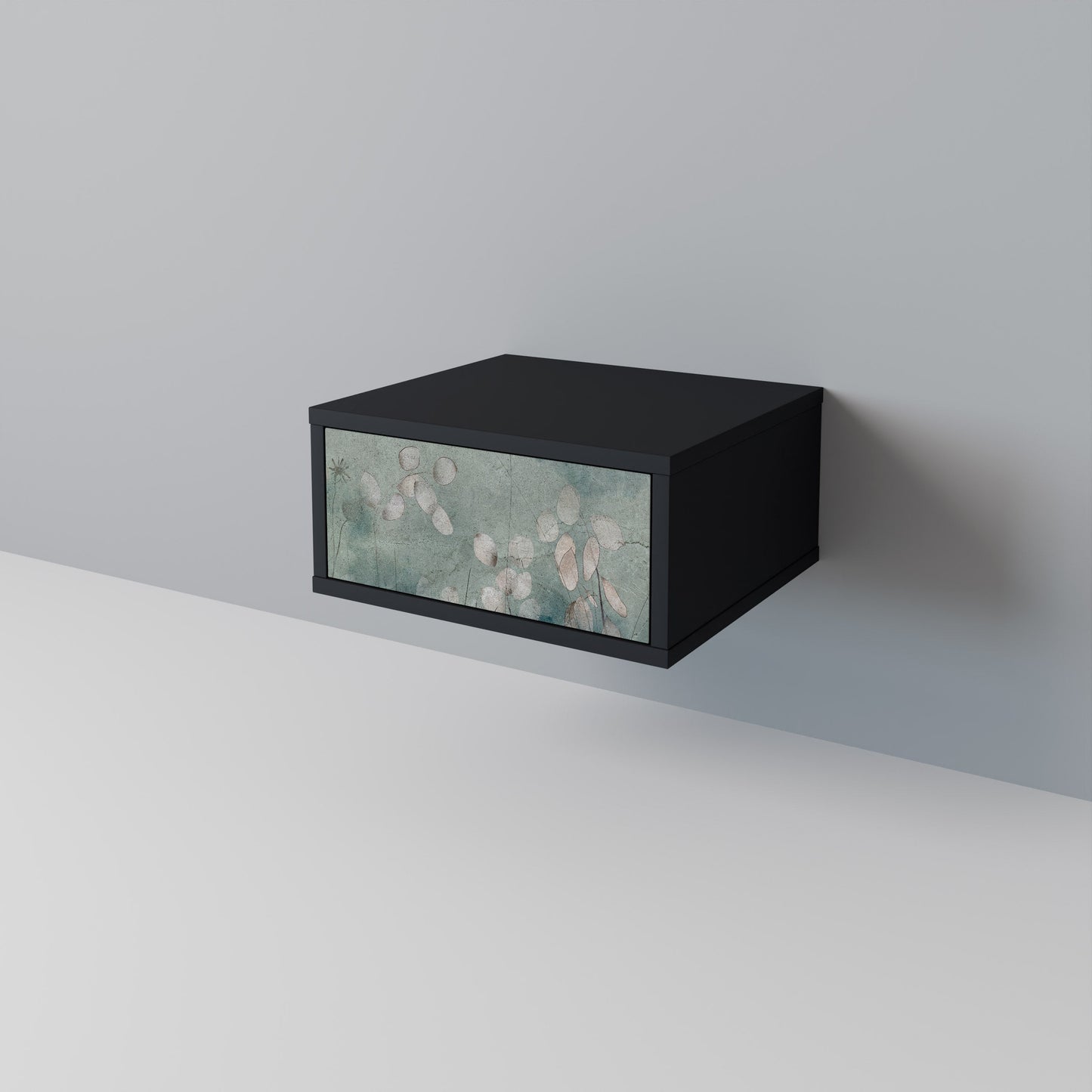 NIGHT LADY Nightstand in Black Finish