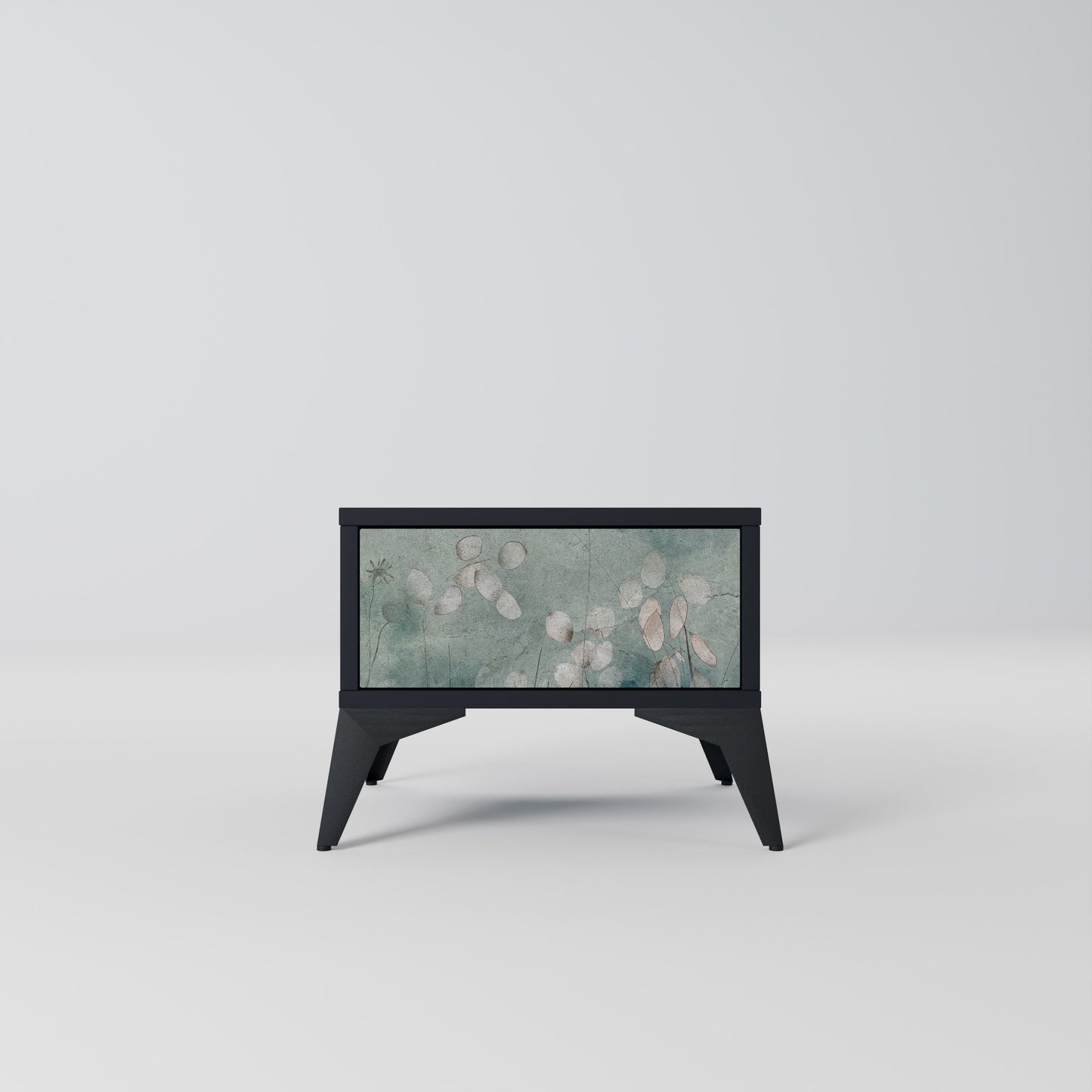 NIGHT LADY Nightstand in Black Finish