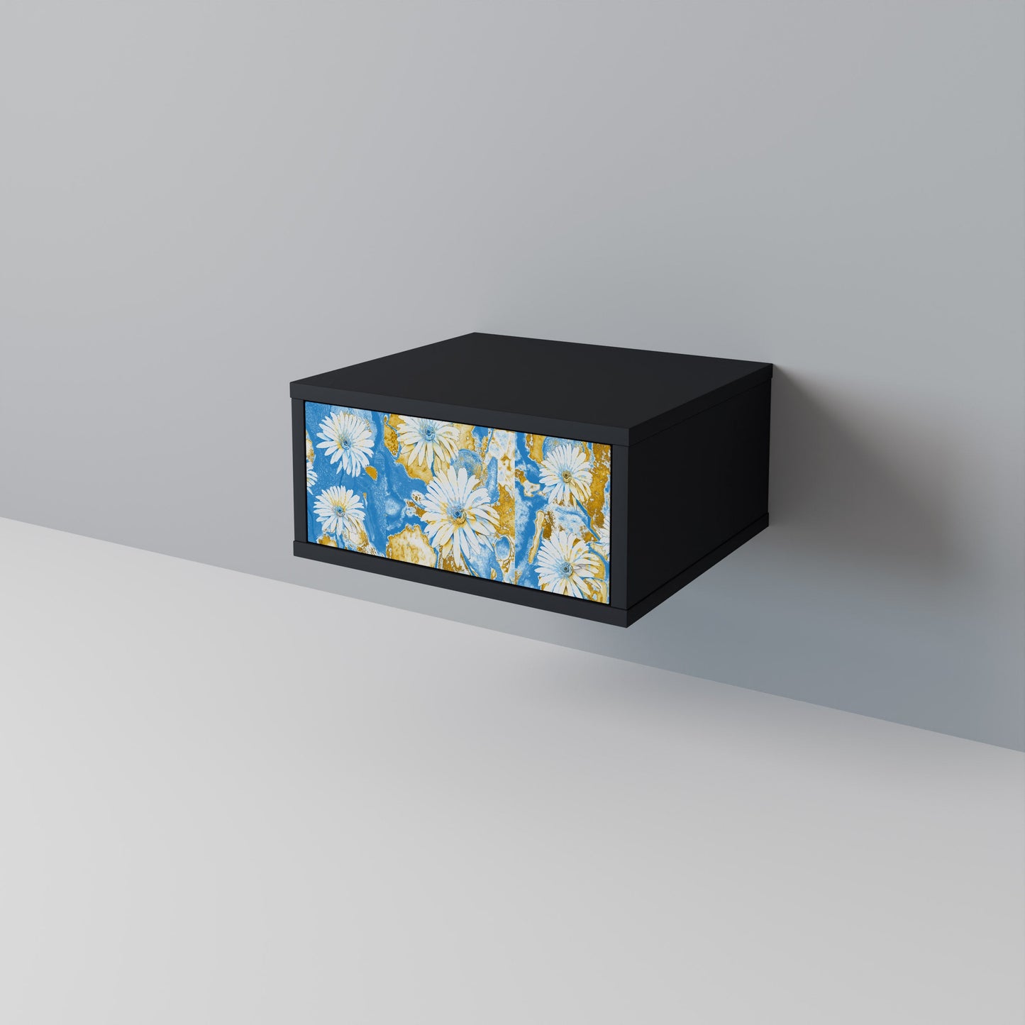 DAISY LUXE Nightstand in Black Finish