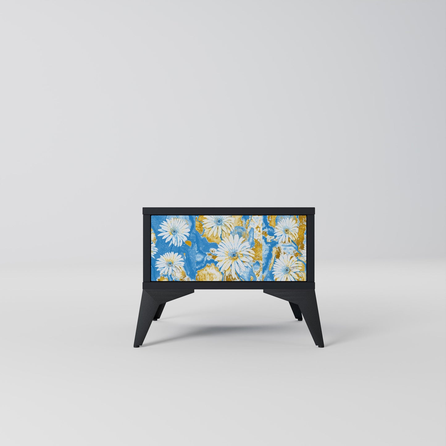 DAISY LUXE Nightstand in Black Finish