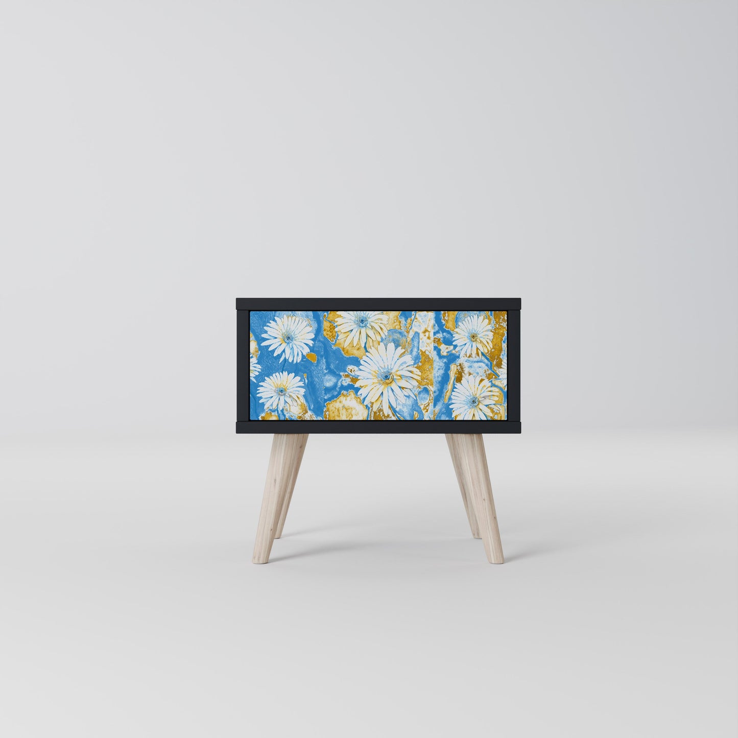 DAISY LUXE Nightstand in Black Finish