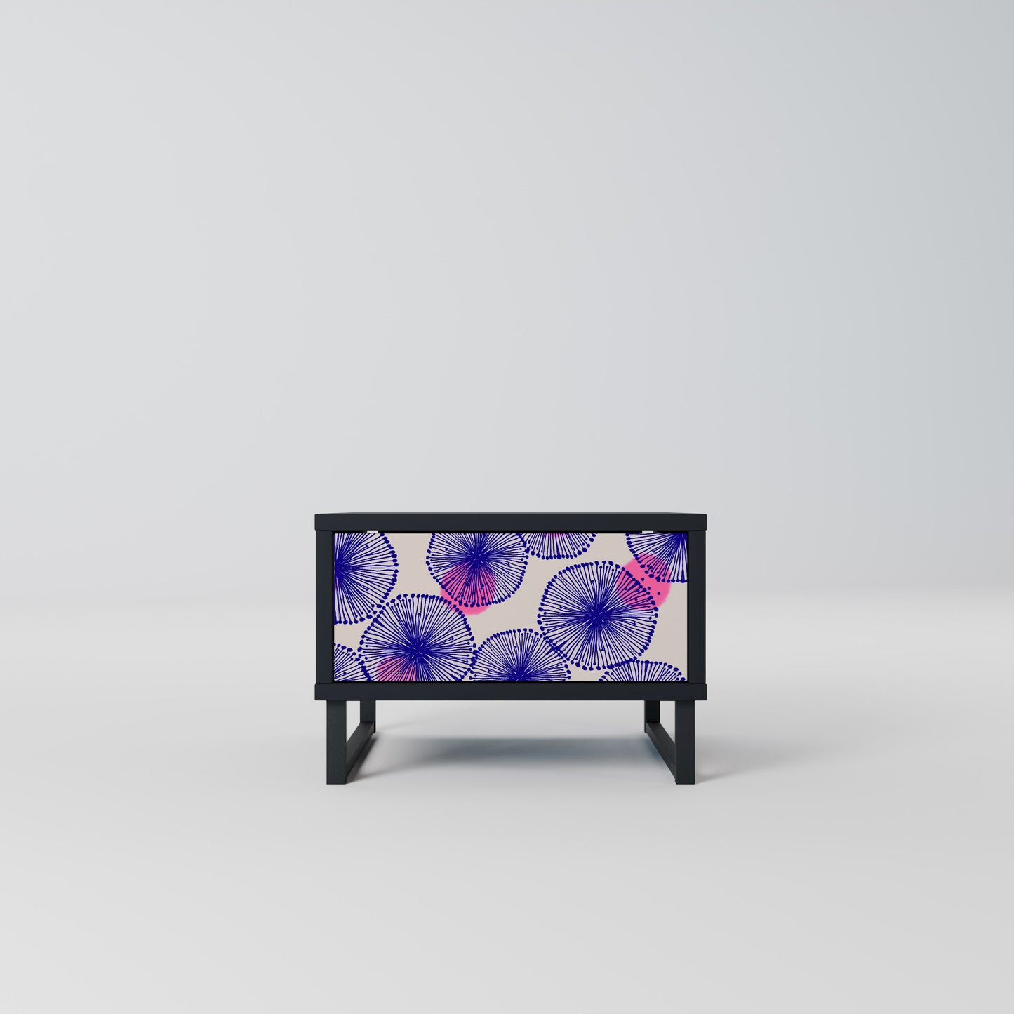 MAGIC NATURE Nightstand in Black Finish