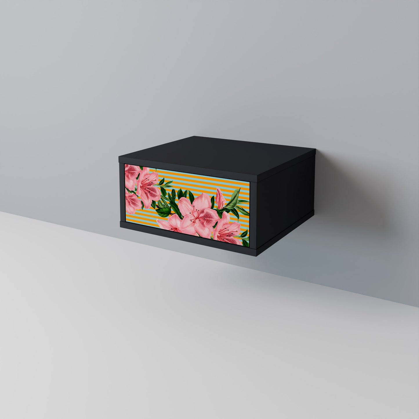 FRAGILE BEAUTY Nightstand in Black Finish