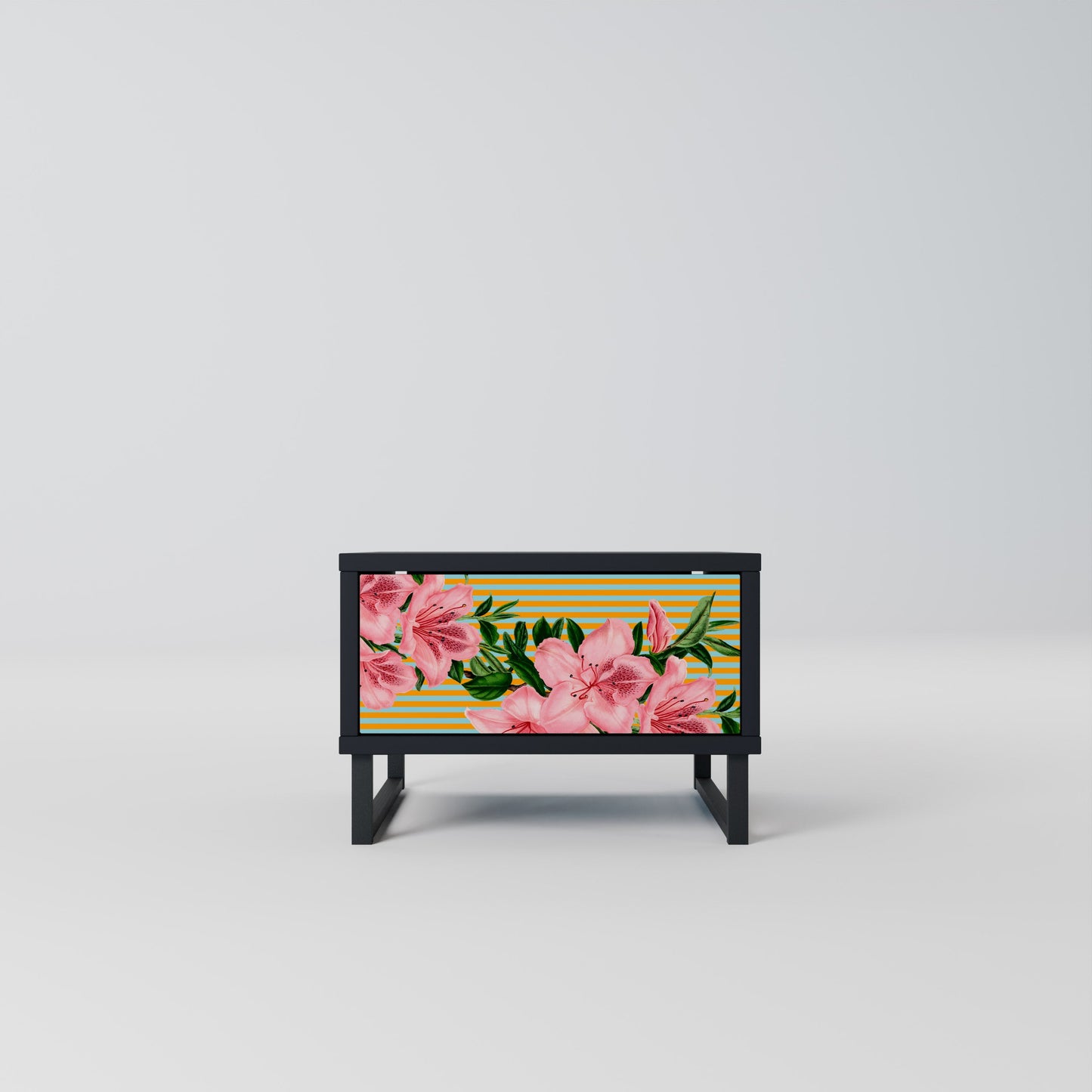 FRAGILE BEAUTY Nightstand in Black Finish