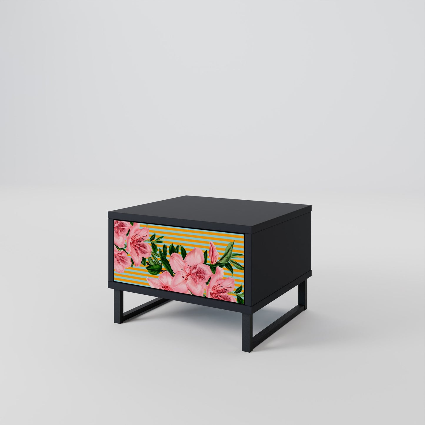 FRAGILE BEAUTY Nightstand in Black Finish