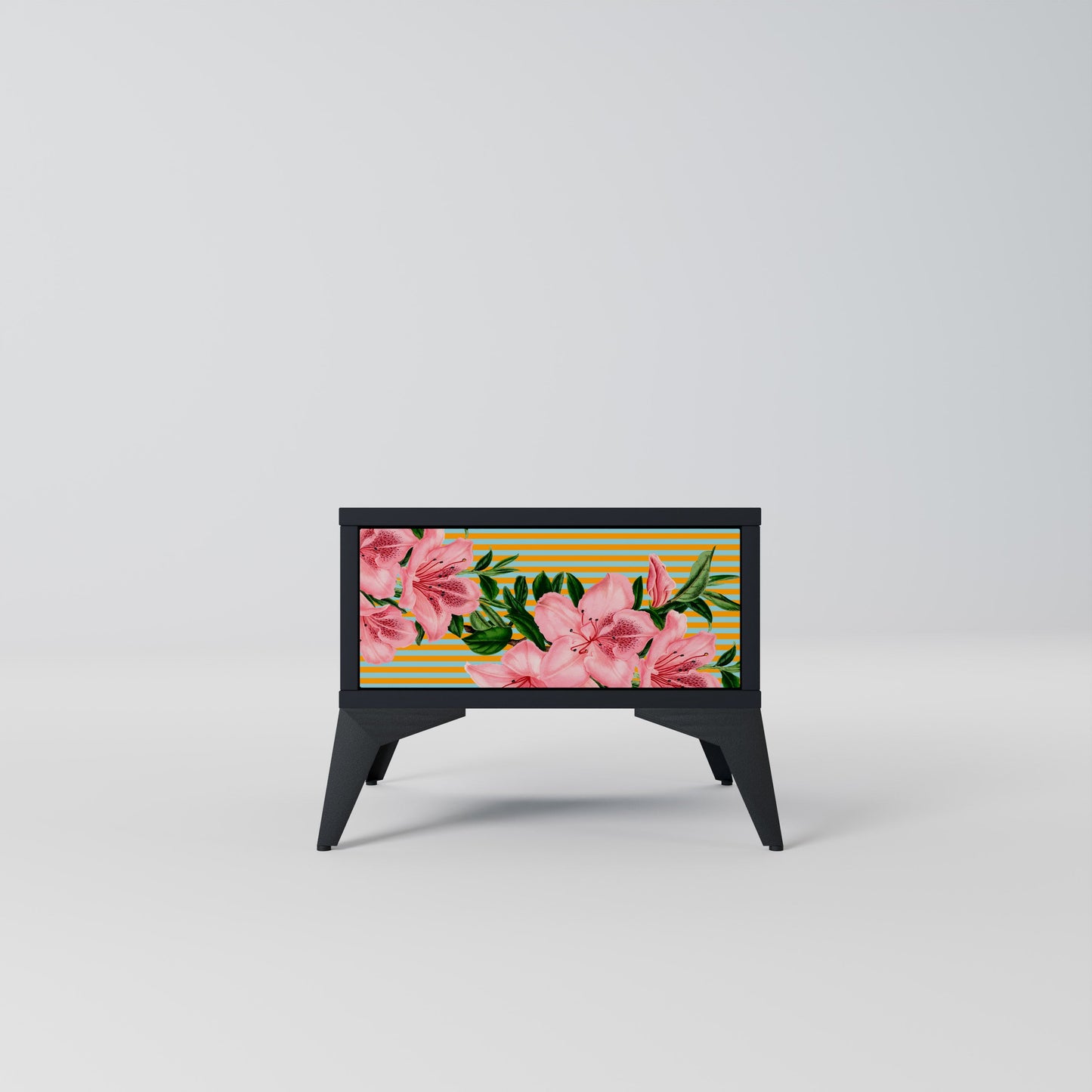 FRAGILE BEAUTY Nightstand in Black Finish