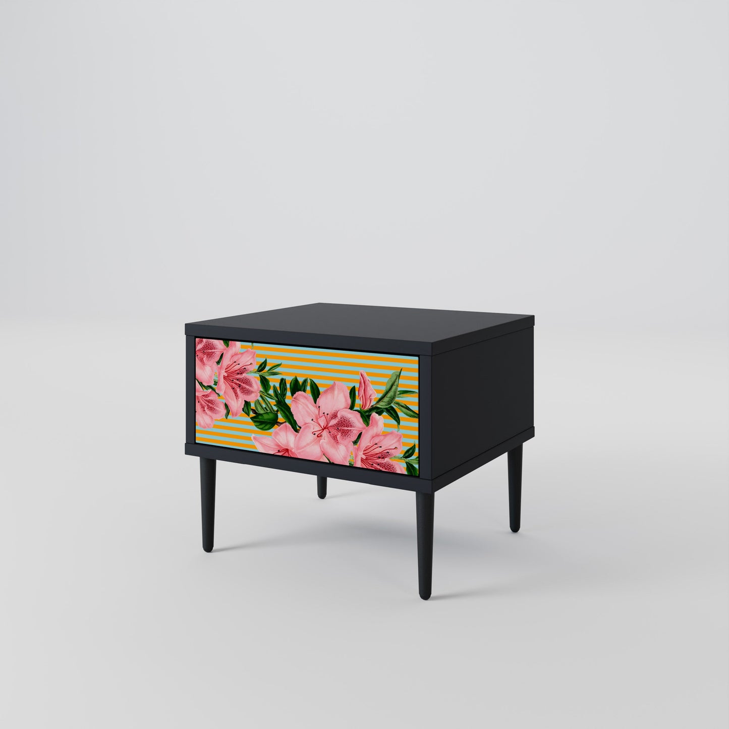 FRAGILE BEAUTY Nightstand in Black Finish