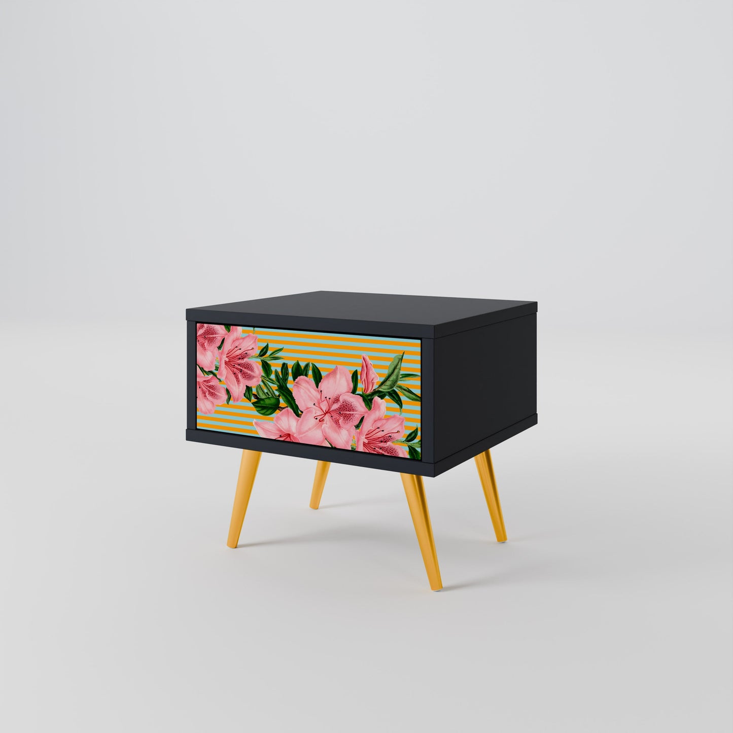 FRAGILE BEAUTY Nightstand in Black Finish