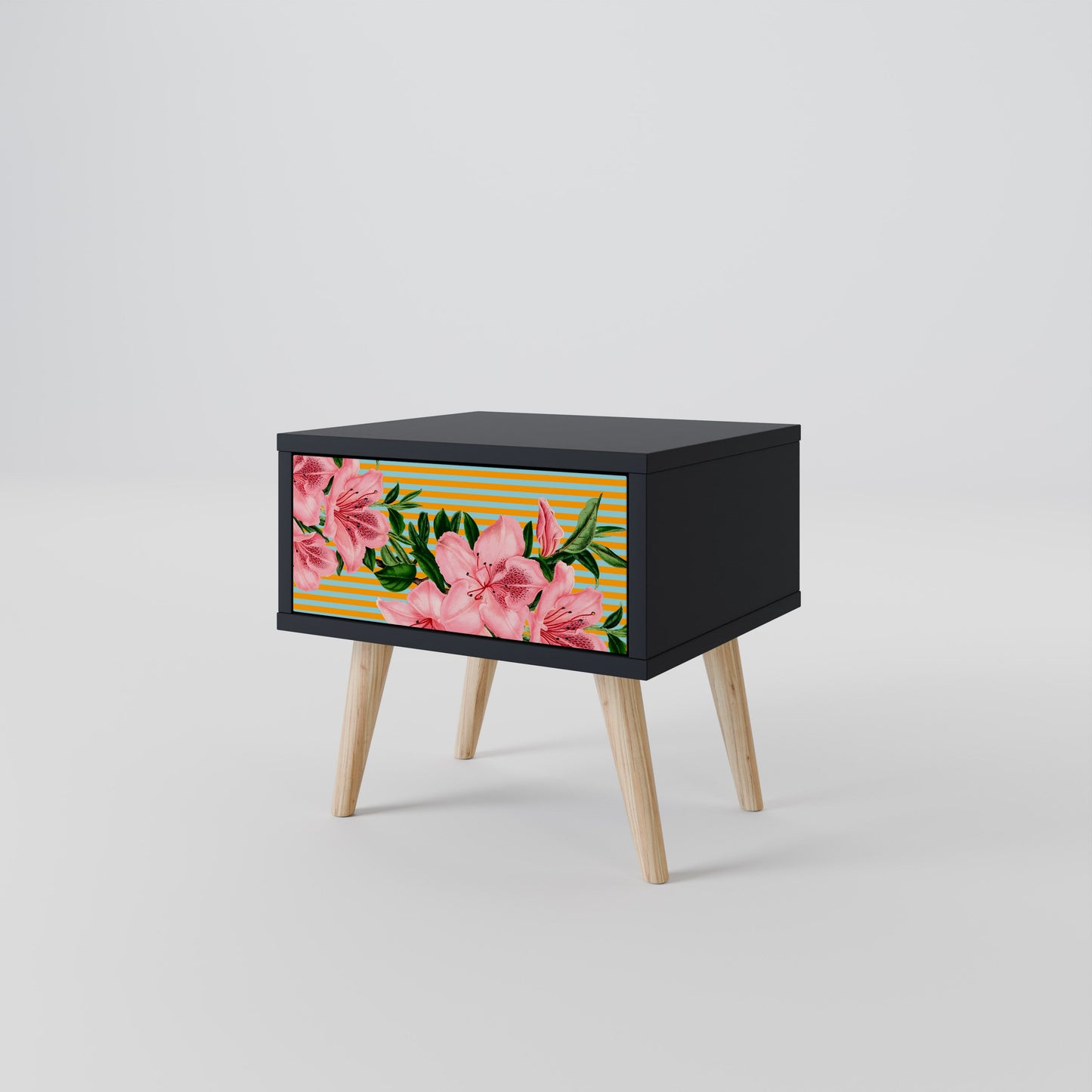FRAGILE BEAUTY Nightstand in Black Finish