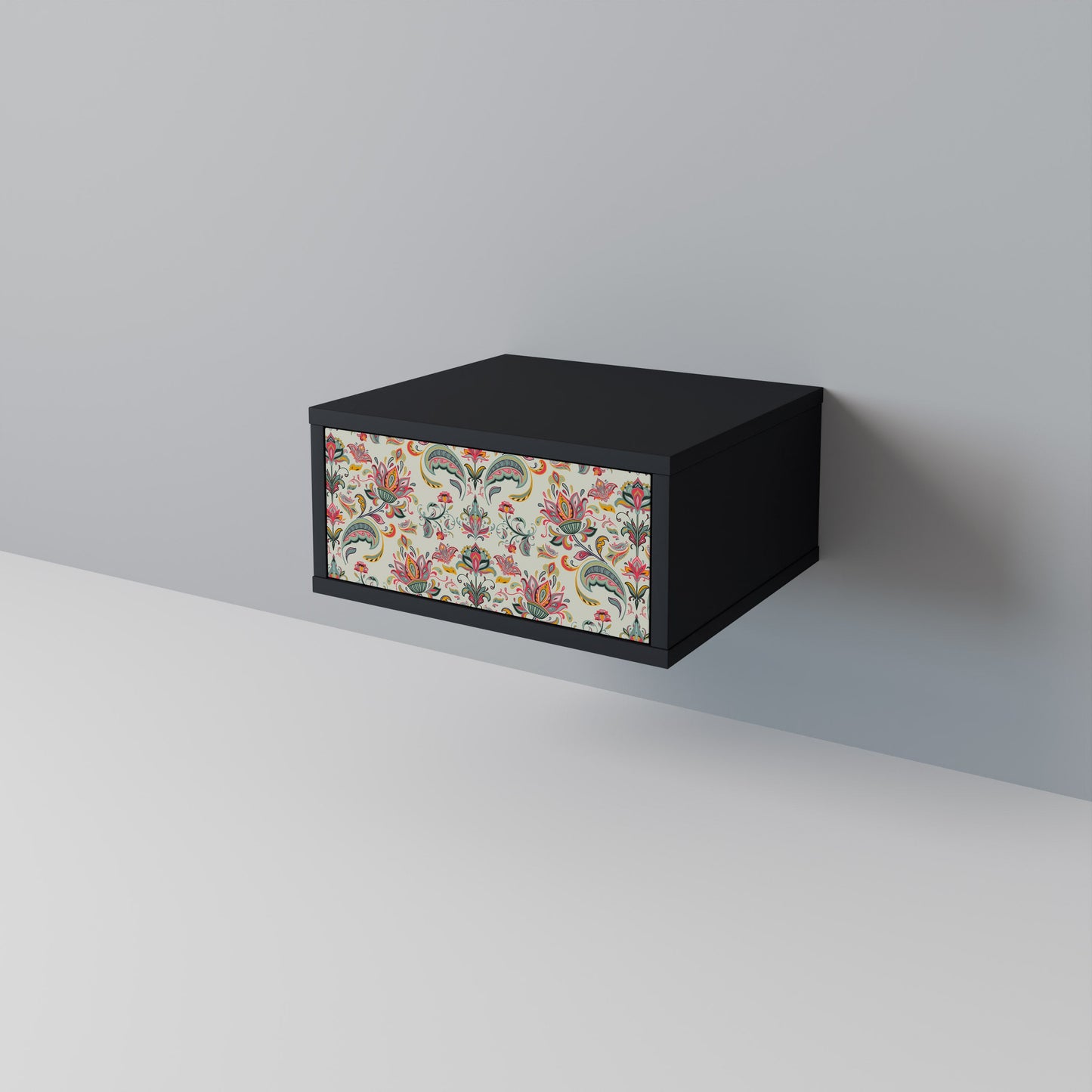 ORGANIC FOLKLORE Nightstand in Black Finish