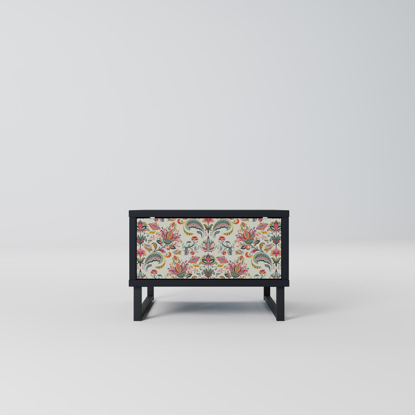 ORGANIC FOLKLORE Nightstand in Black Finish
