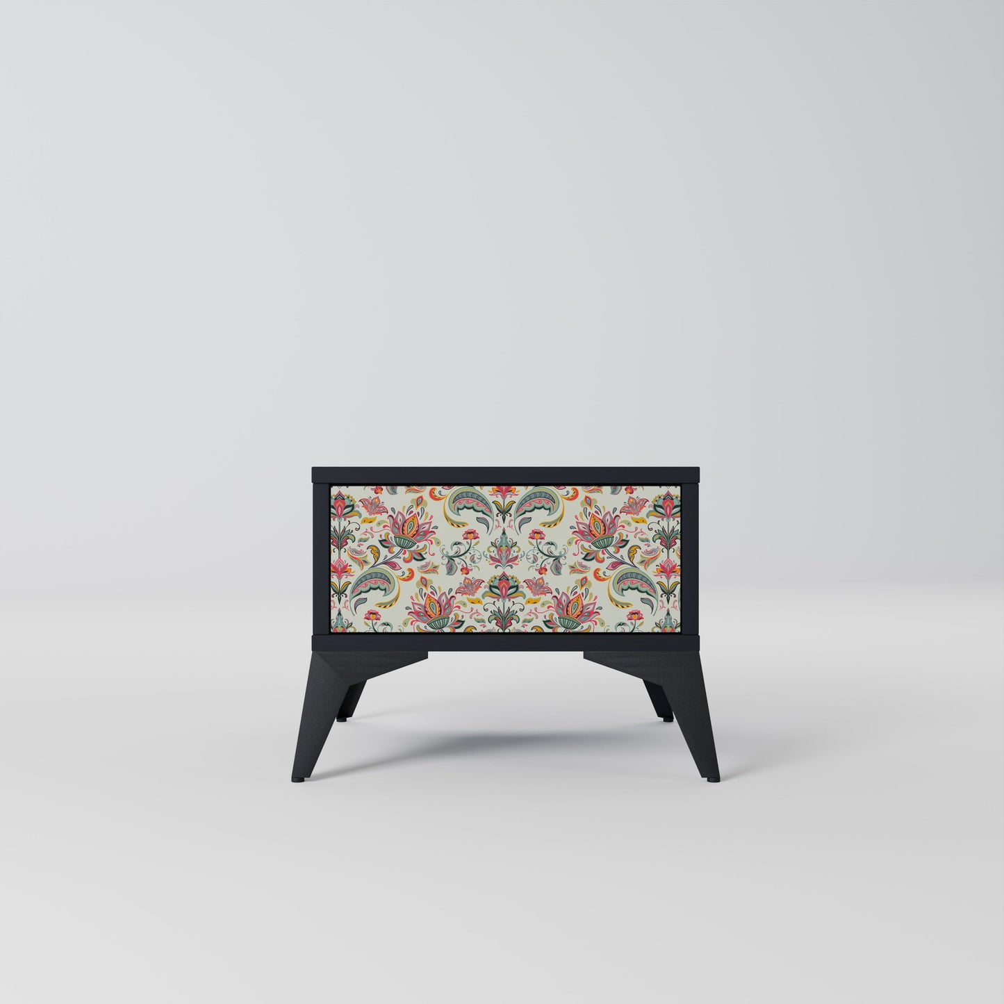 ORGANIC FOLKLORE Nightstand in Black Finish