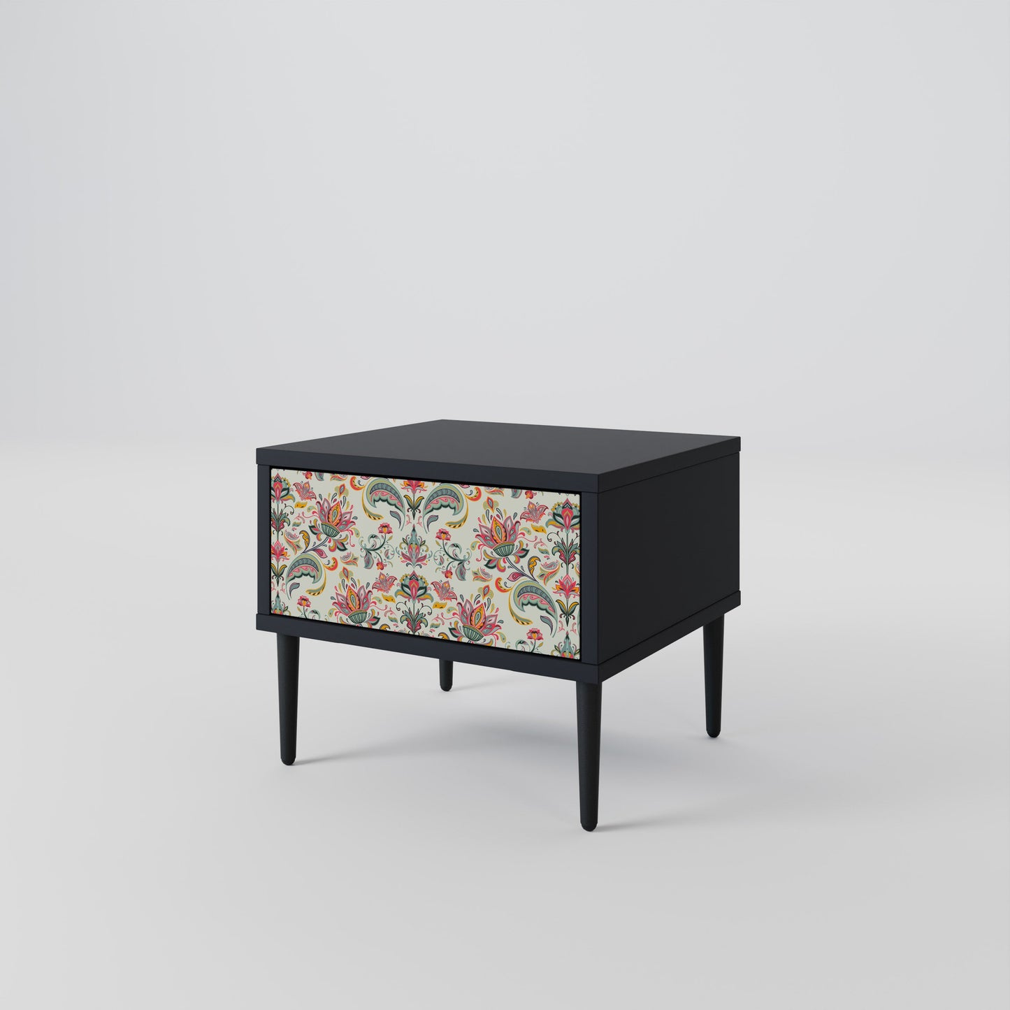 ORGANIC FOLKLORE Nightstand in Black Finish