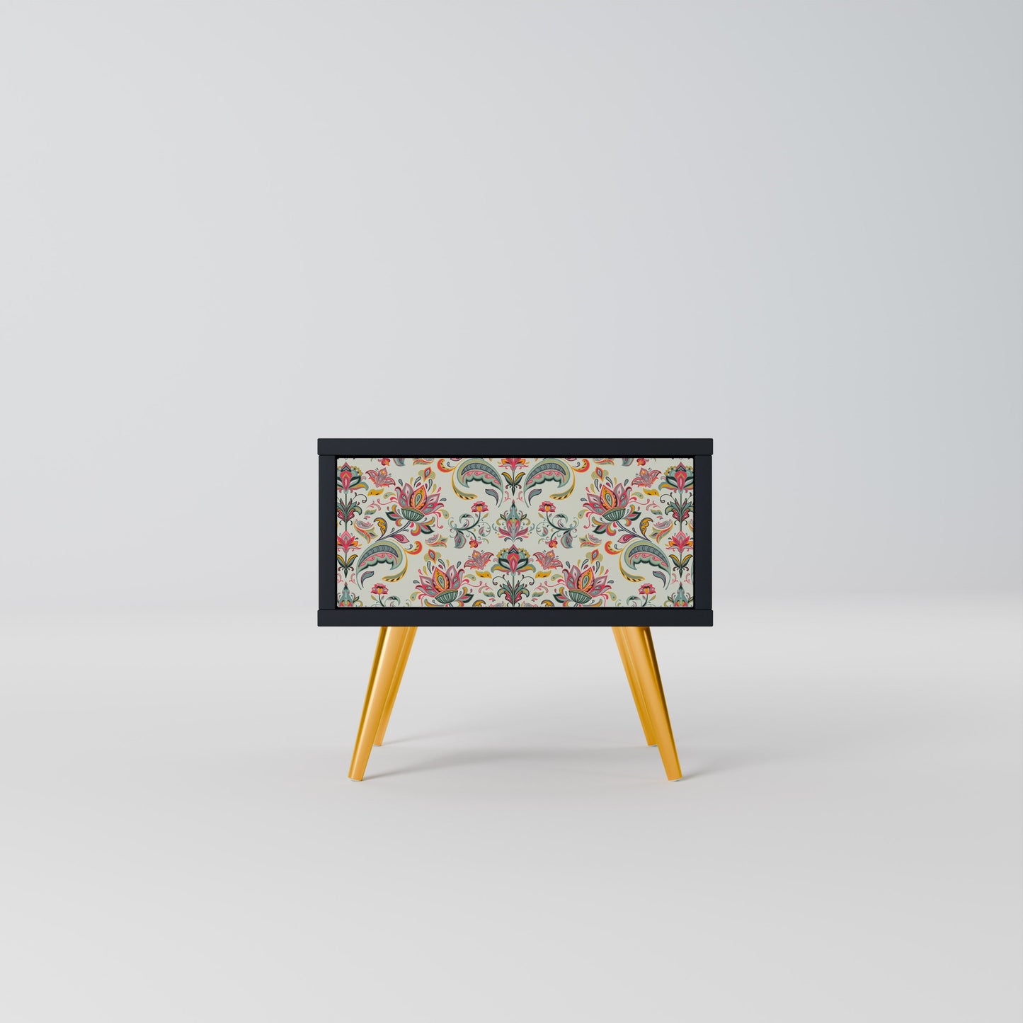 ORGANIC FOLKLORE Nightstand in Black Finish