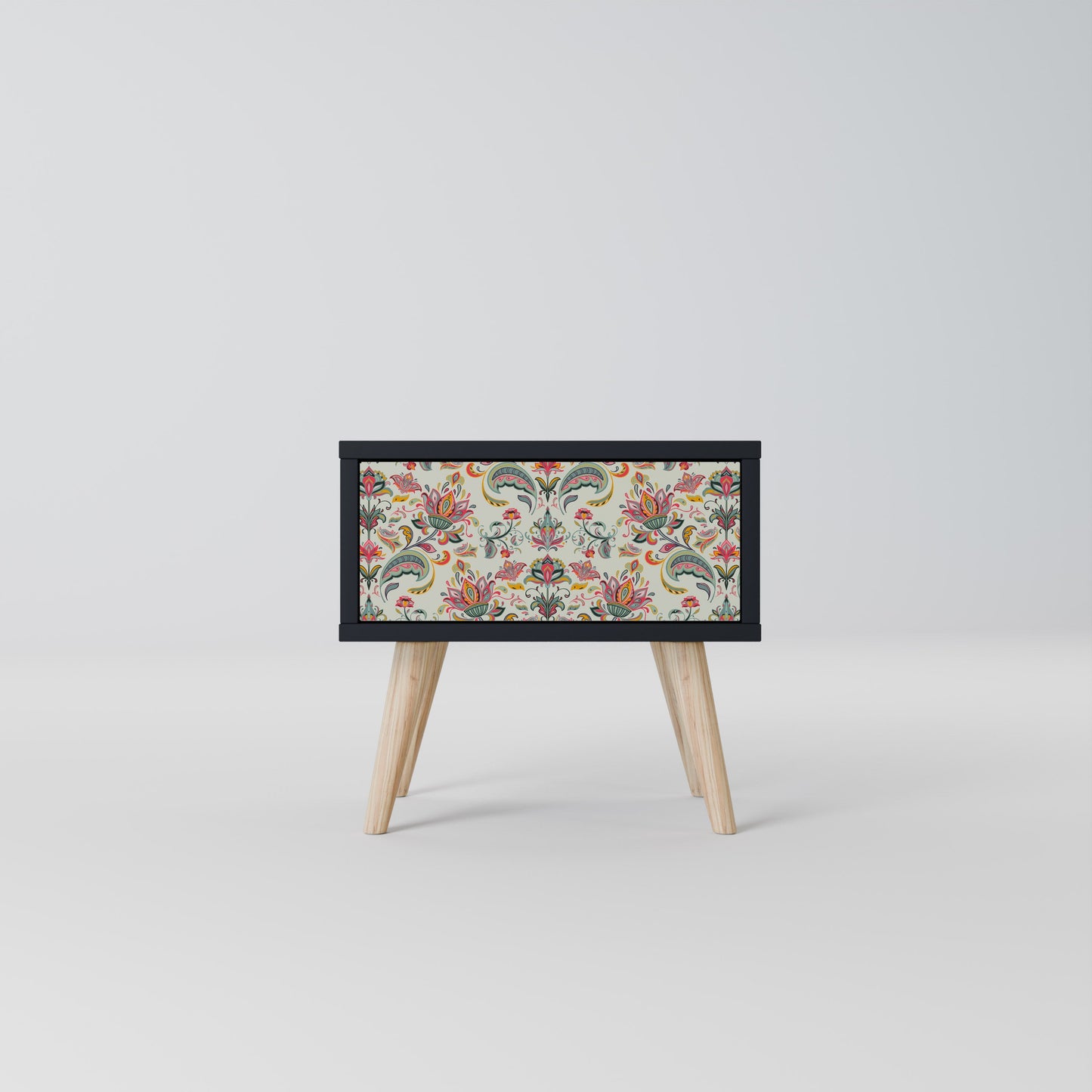 ORGANIC FOLKLORE Nightstand in Black Finish