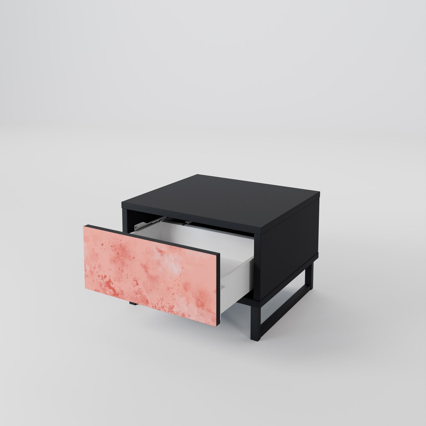 CRANE DANCE Nightstand in Black Finish