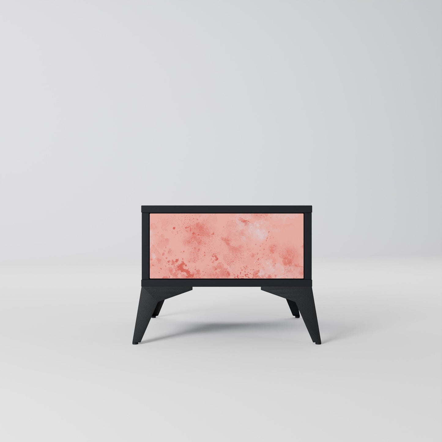CRANE DANCE Nightstand in Black Finish