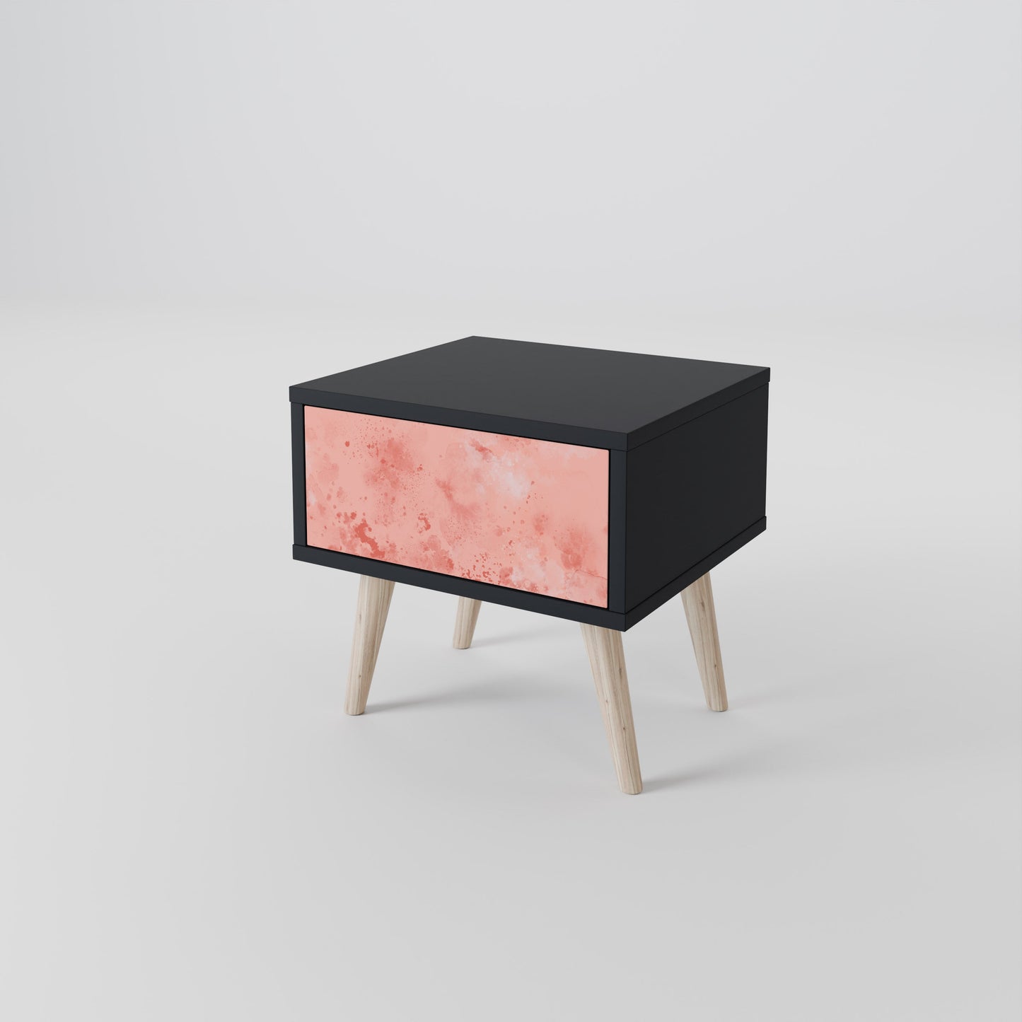 CRANE DANCE Nightstand in Black Finish