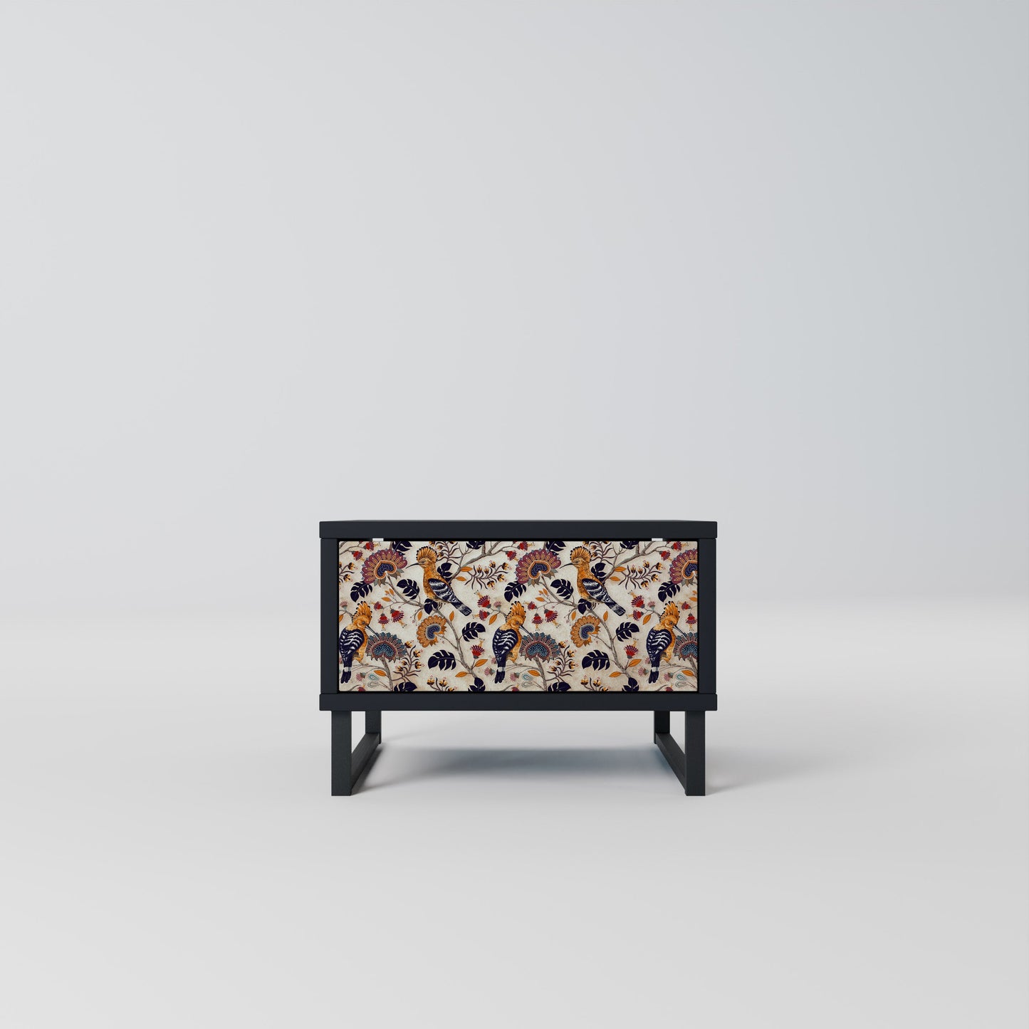 EMINENT HOOPOE Nightstand in Black Finish