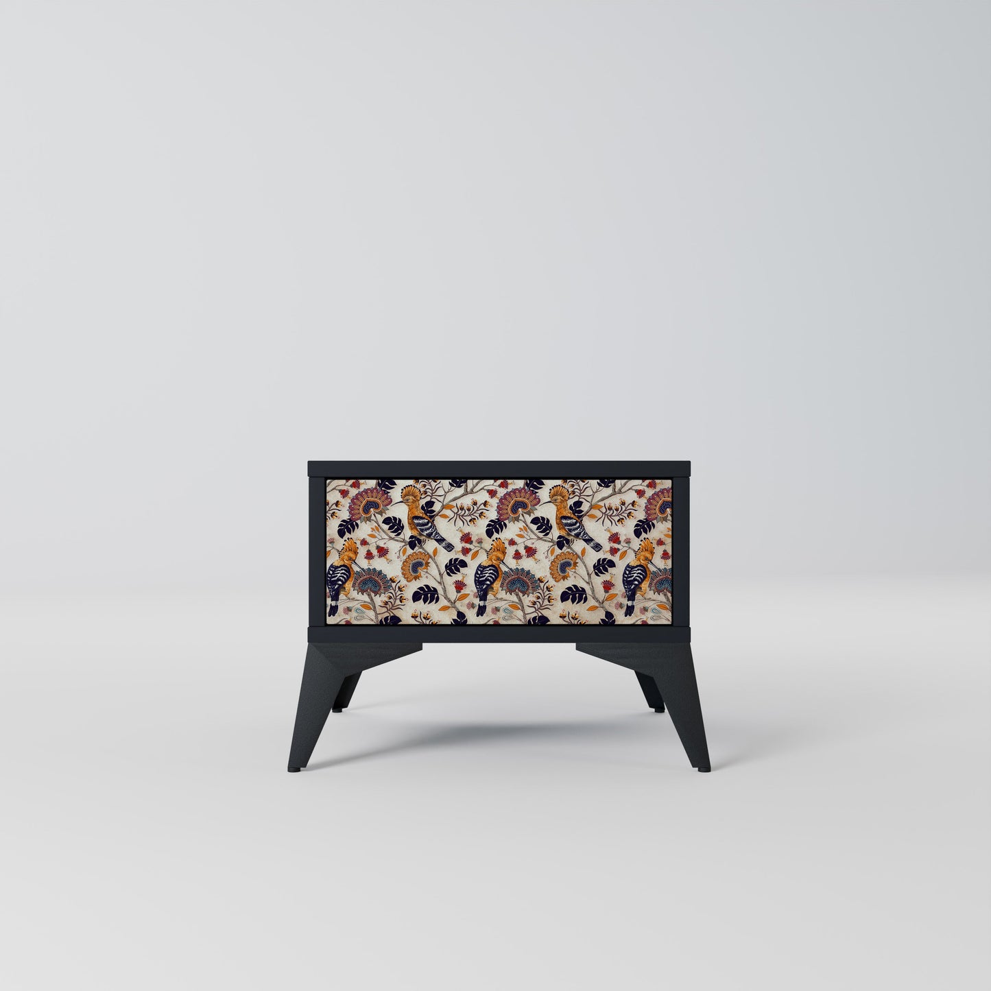 EMINENT HOOPOE Nightstand in Black Finish