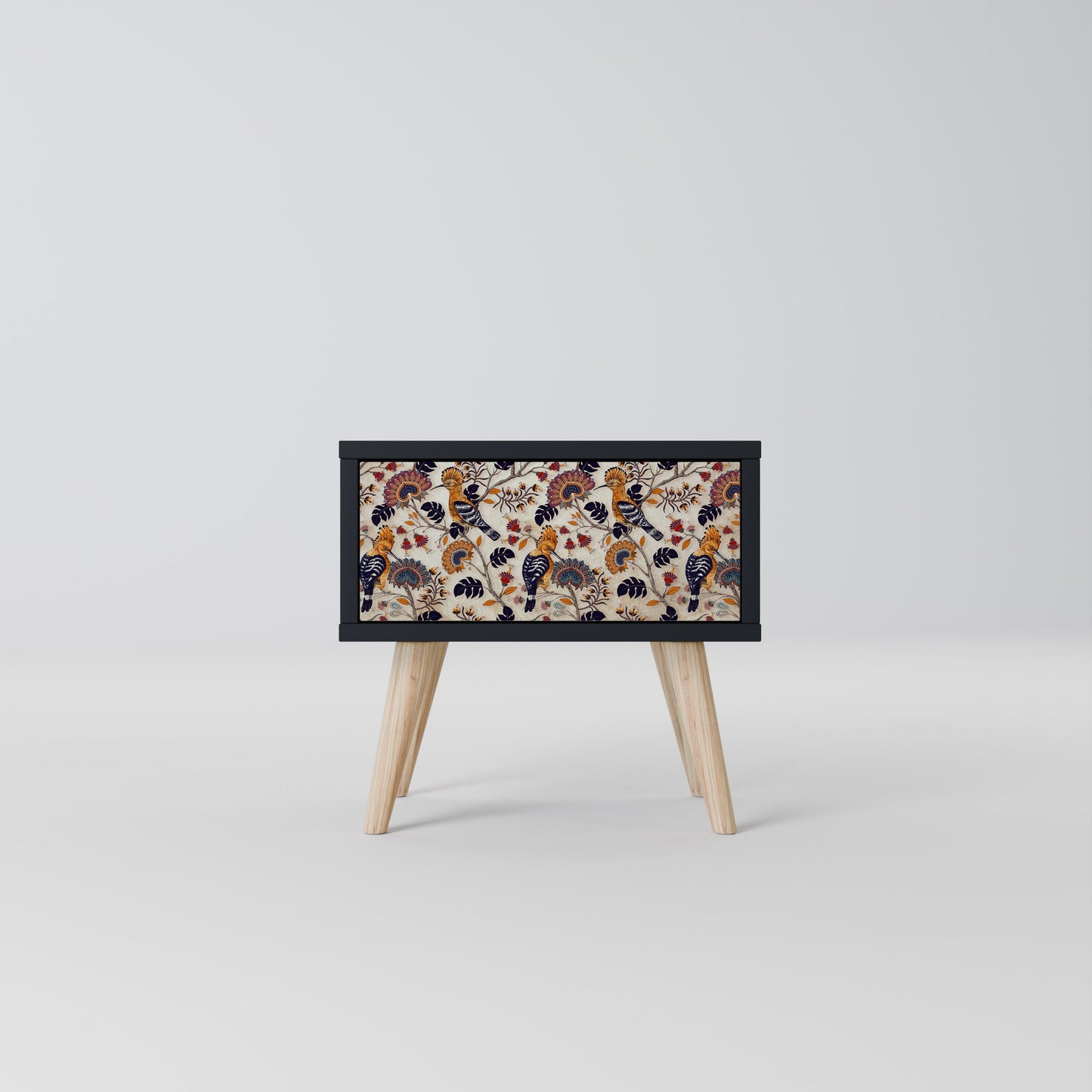 EMINENT HOOPOE Nightstand in Black Finish