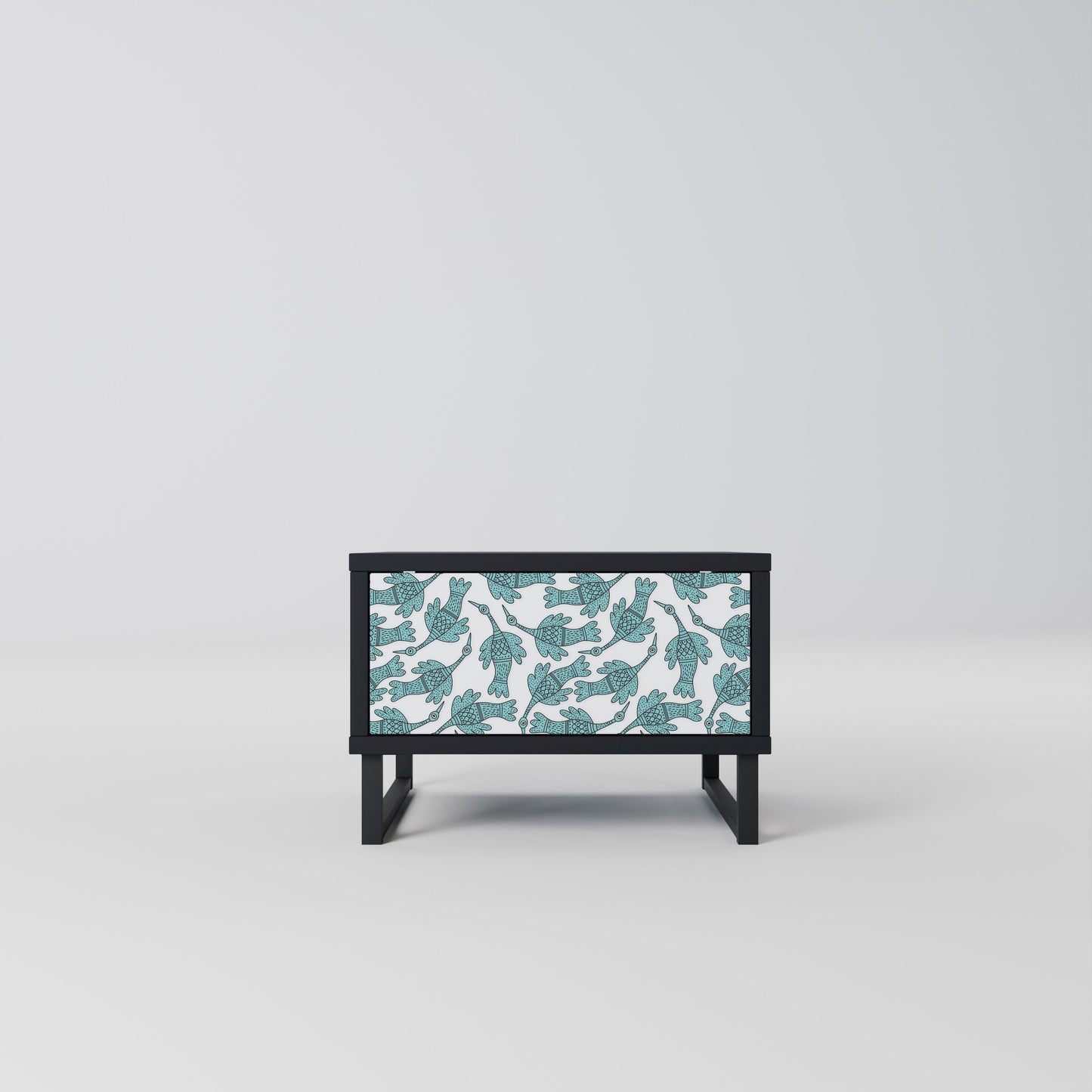 WATERSPOUT SONGIBIRD Nightstand in Black Finish