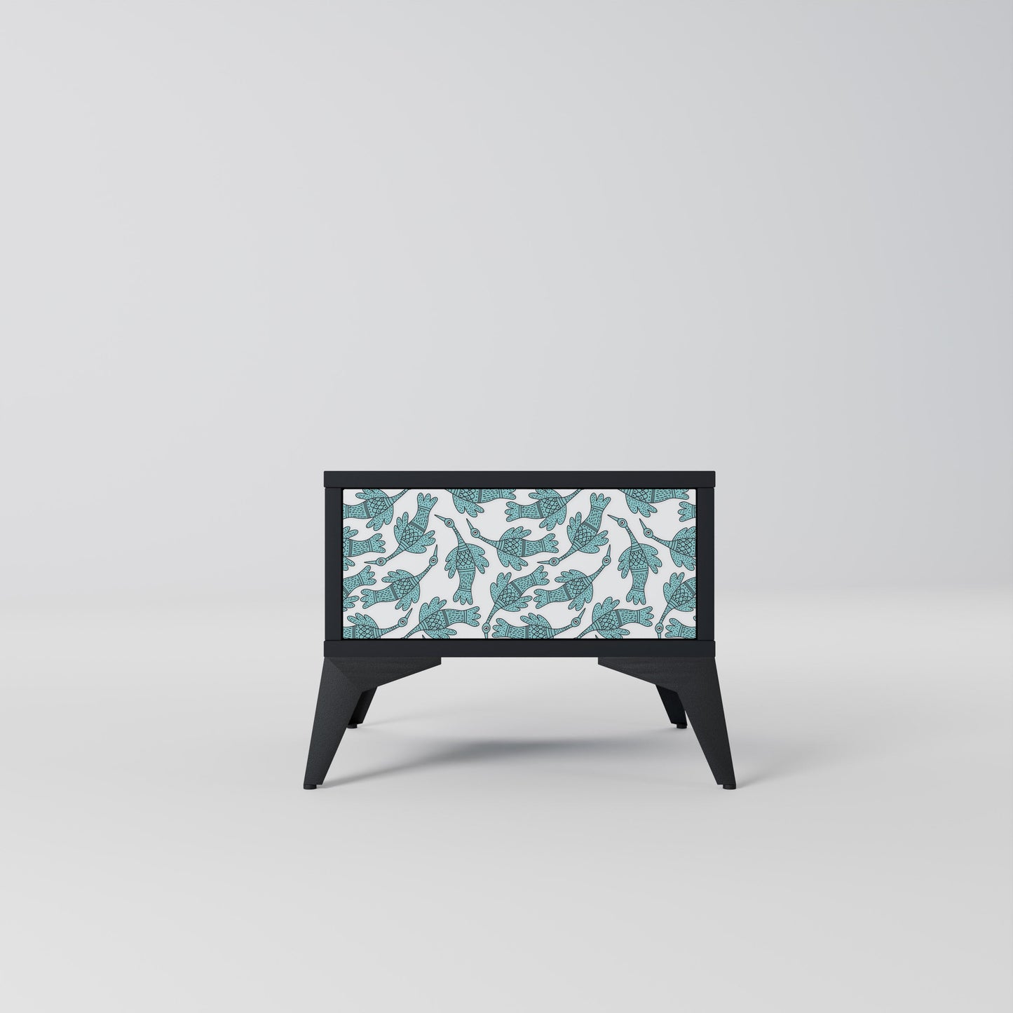 WATERSPOUT SONGIBIRD Nightstand in Black Finish
