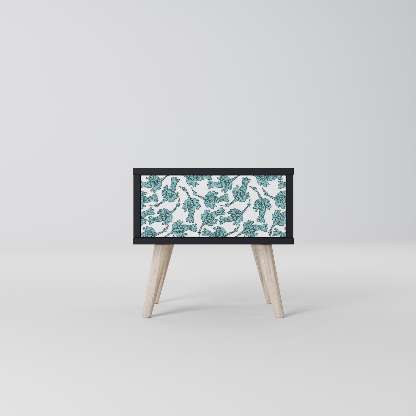 WATERSPOUT SONGIBIRD Nightstand in Black Finish