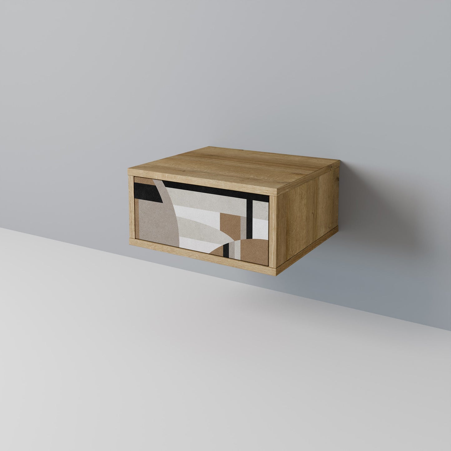 DELICATE MEMENTO Comodino in effetto rovere