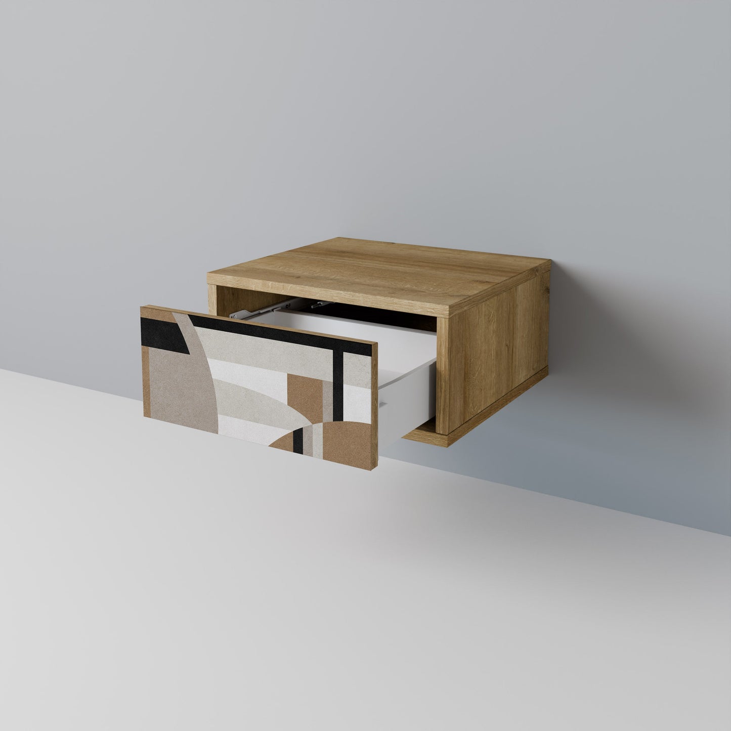 DELICATE MEMENTO Comodino in effetto rovere