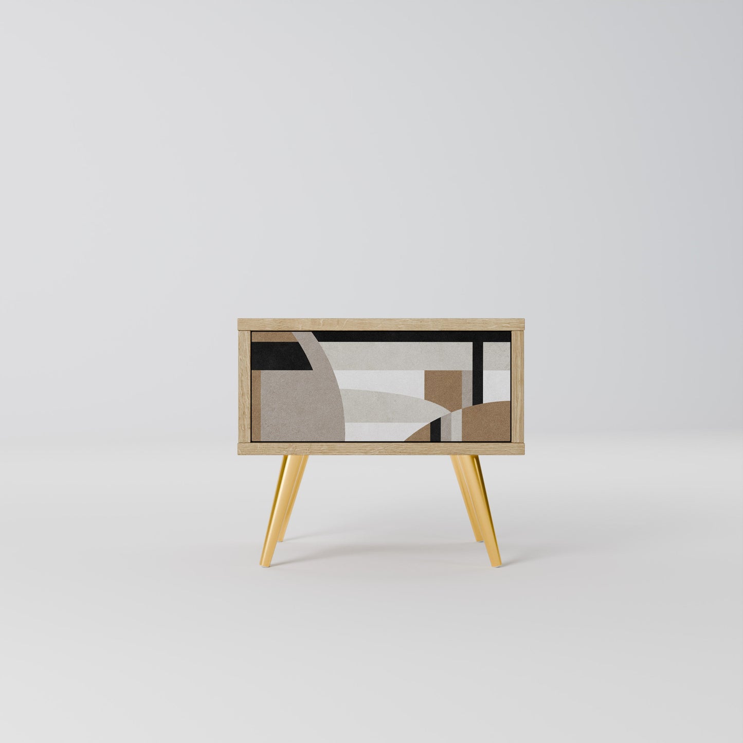DELICATE MEMENTO Comodino in effetto rovere