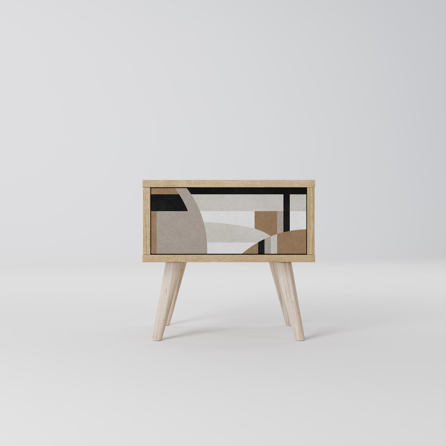 DELICATE MEMENTO Comodino in effetto rovere