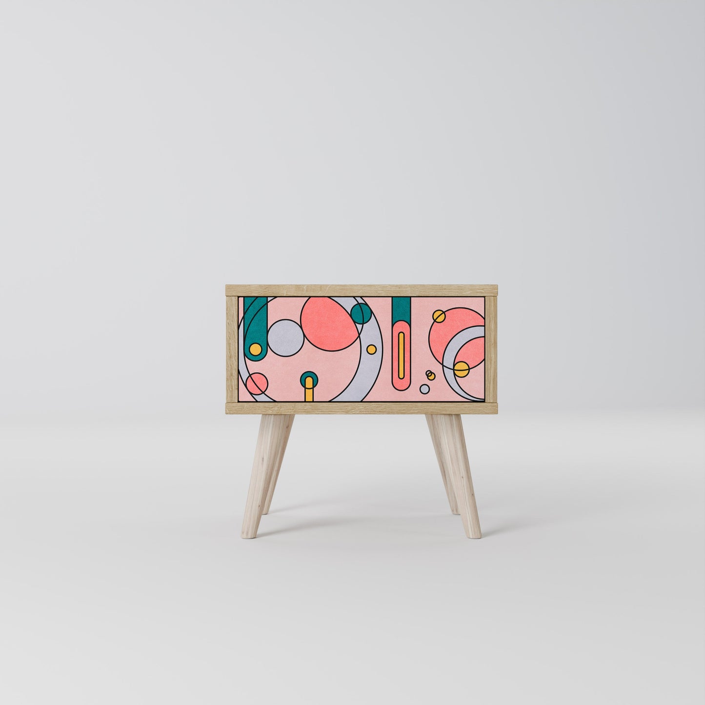GOSSAMER ECHOES Nightstand in Oak Effect