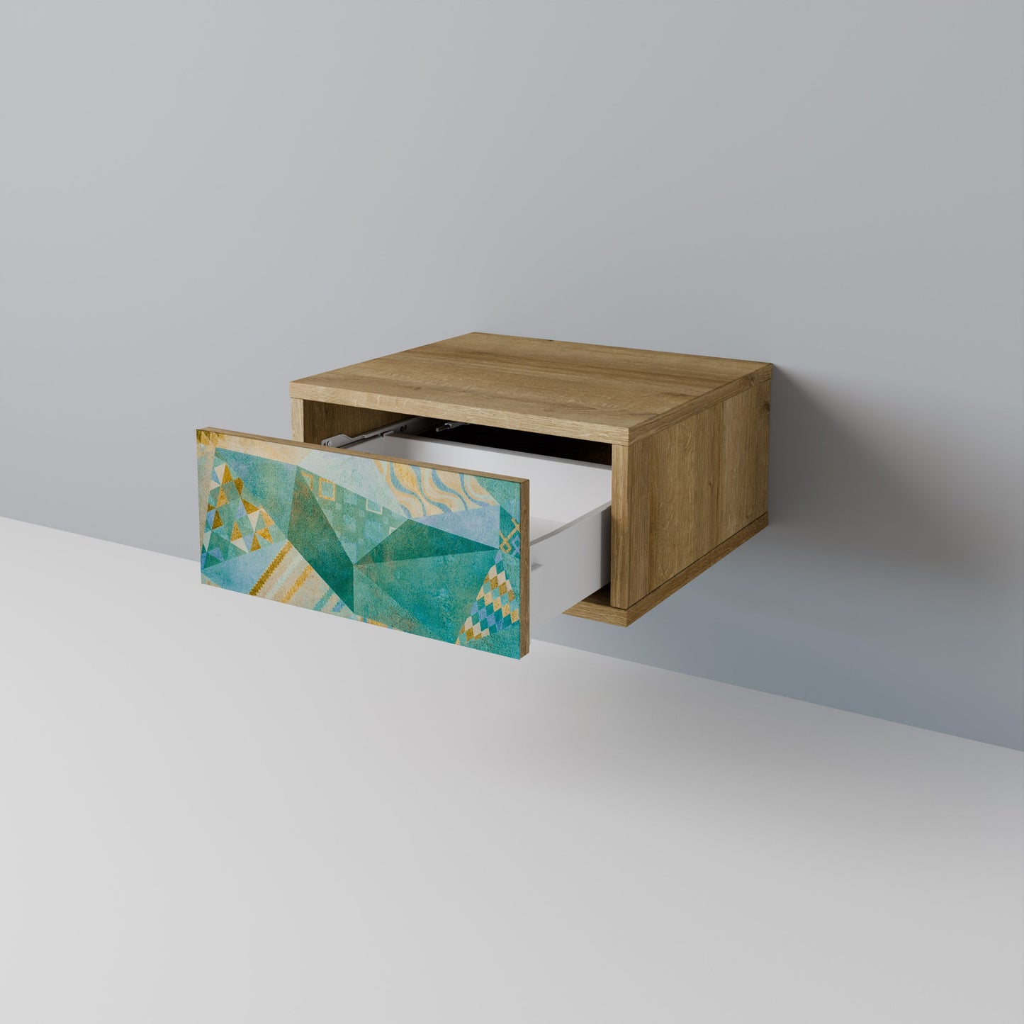 SPECTRUM SPLENDOR Nightstand in Oak Effect