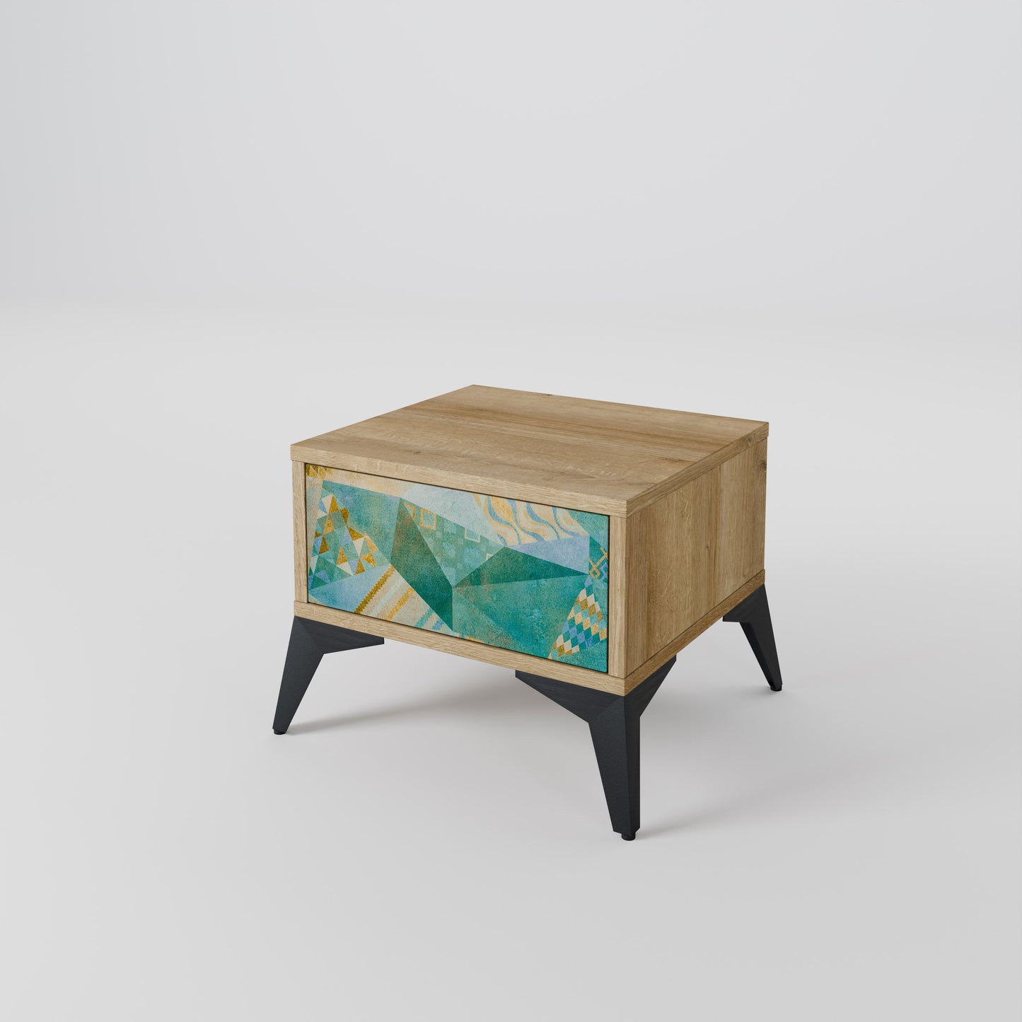 SPECTRUM SPLENDOR Nightstand in Oak Effect