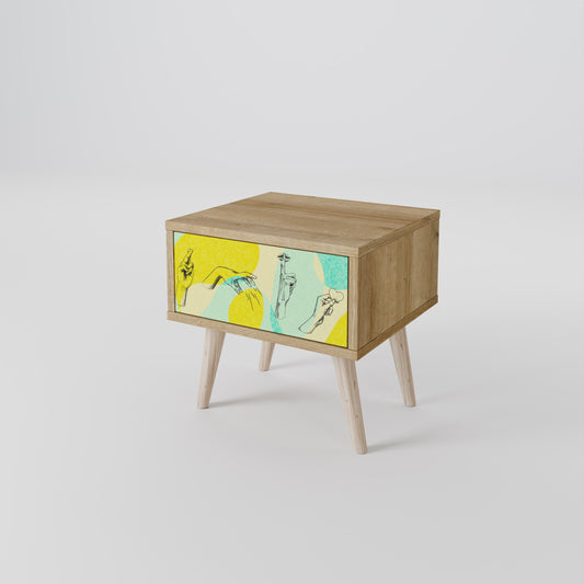 BODY LANGUAGE Nightstand in Oak Effect