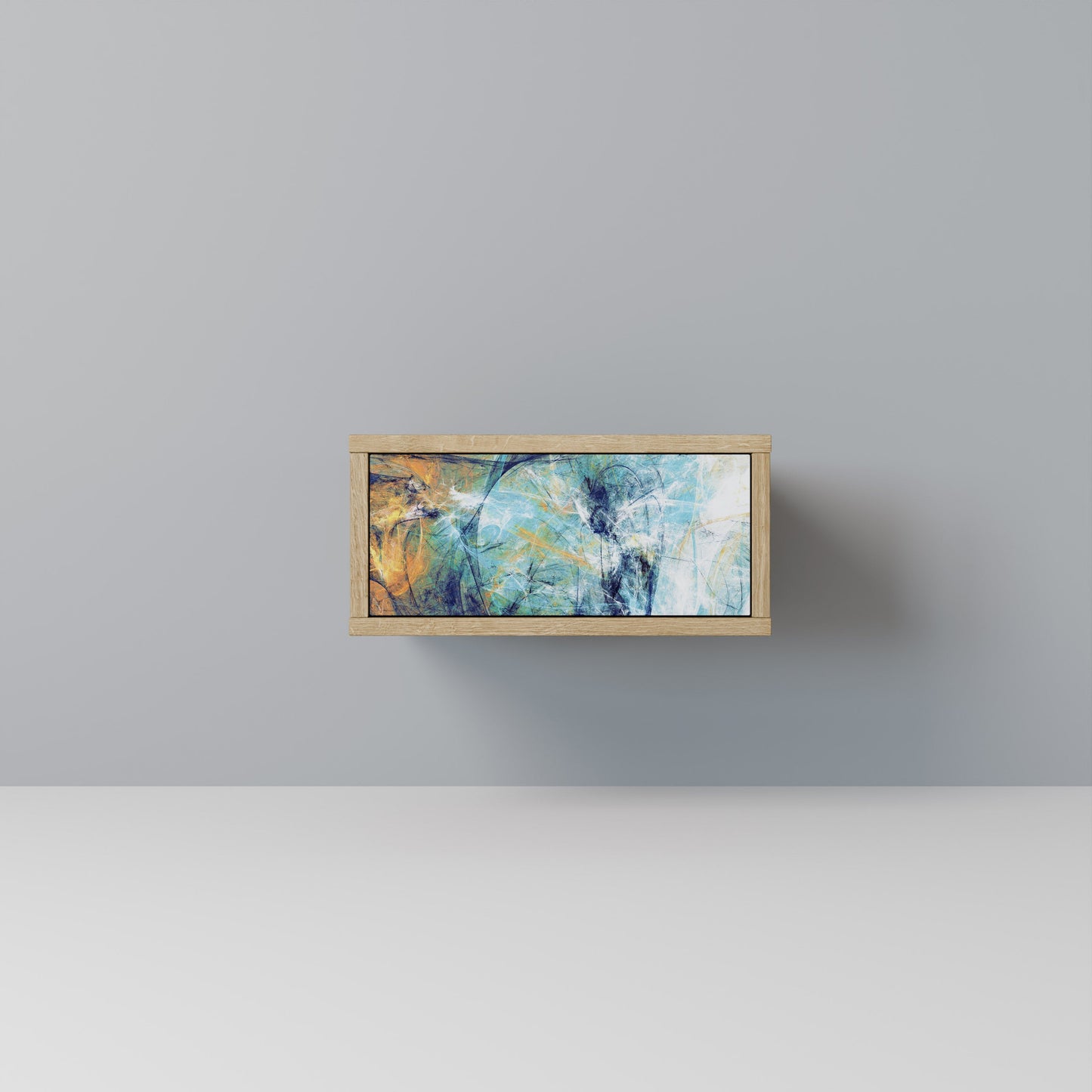 PENSIERI ASTRATTATI Comodino effetto rovere