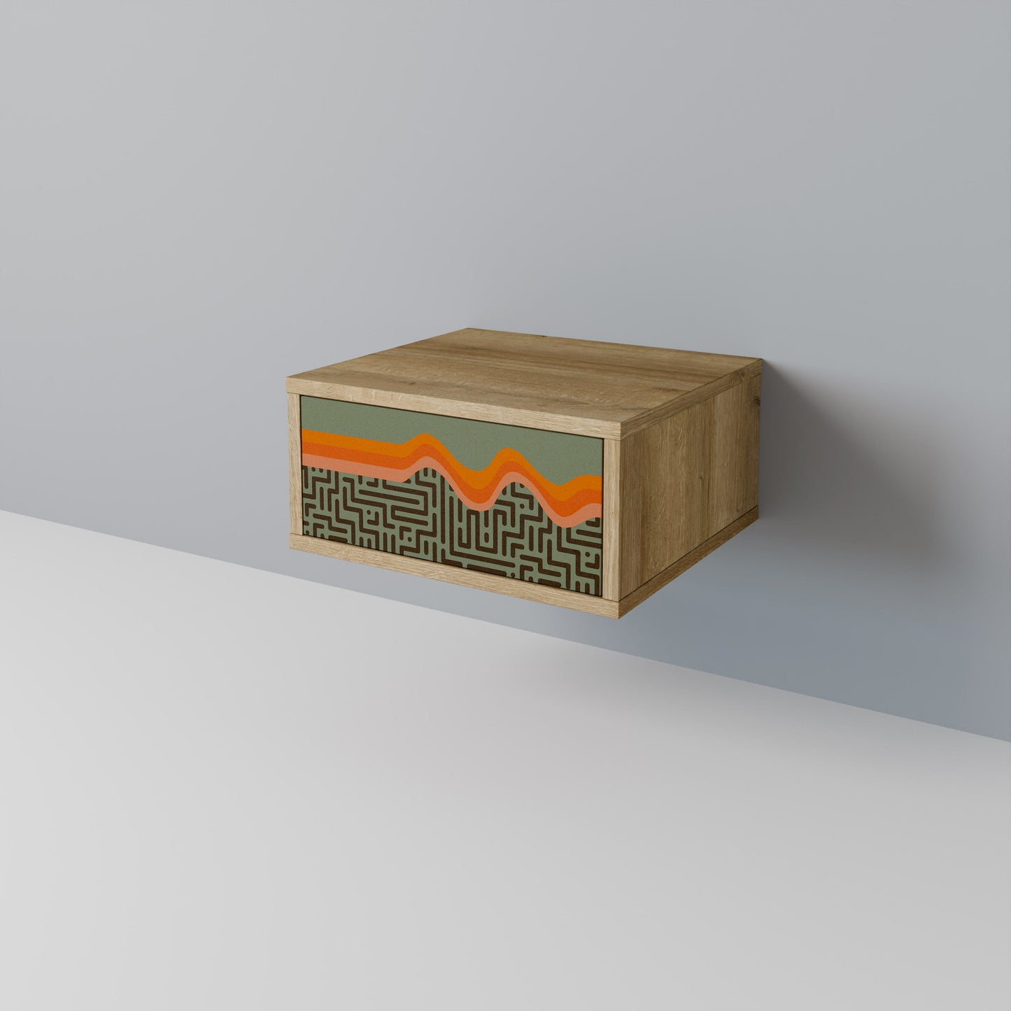 SOLUZIONI SEMPLICI Comodino effetto rovere